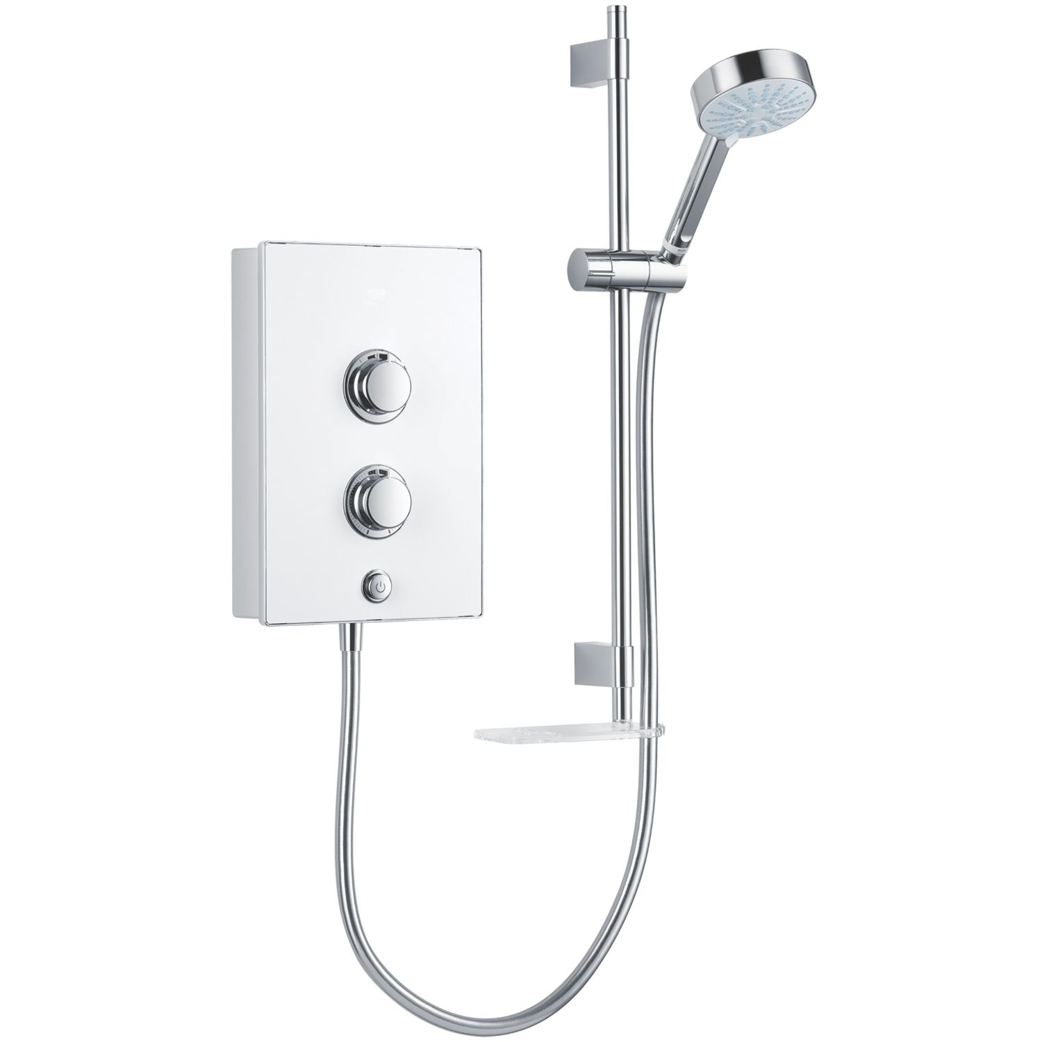 Mira Decor White/Chrome 9.5kW Manual Electric Shower (420GV)