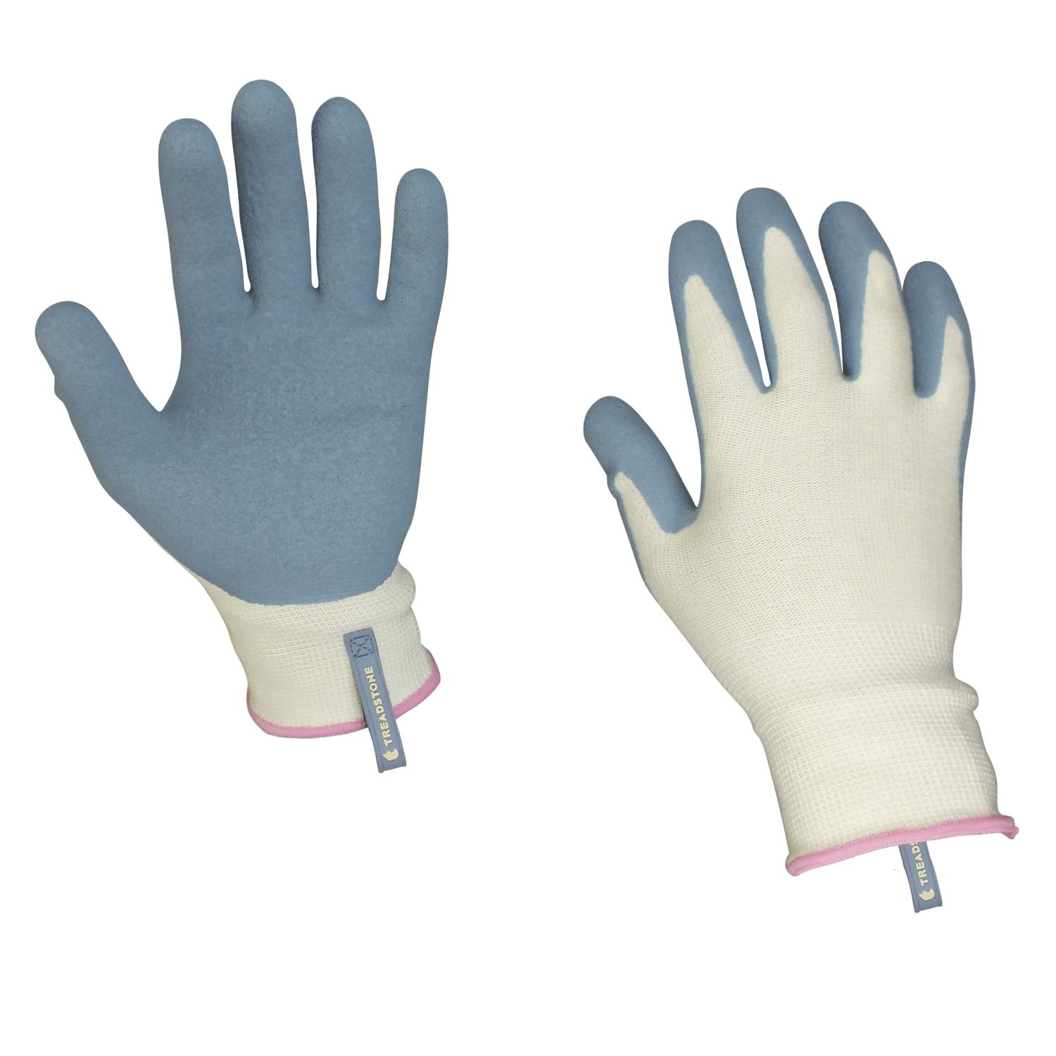 ClipGlove Bamboo Fibre Womens Bamboo Gardening Gloves Blue / Cream Small (420YE)
