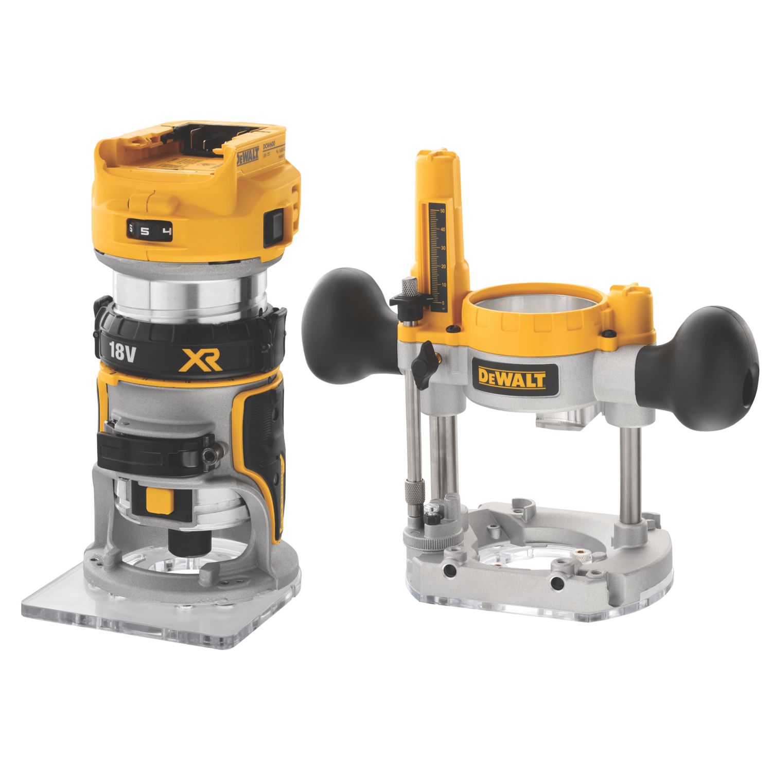 DeWalt DCW604NT-XJ 18V Li-Ion XR 8mm Brushless Cordless Router - Bare (421JF)