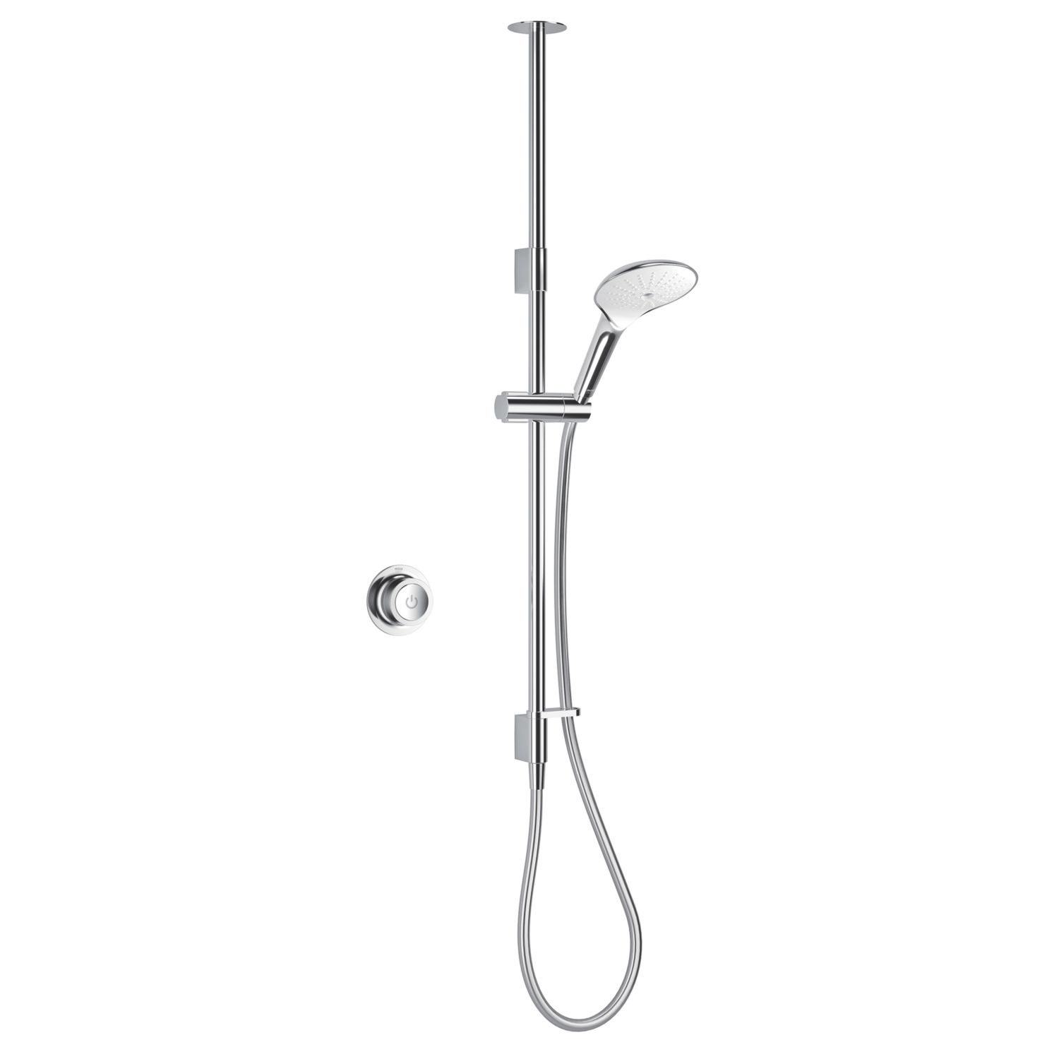 Mira Mode Gravity-Pumped Ceiling-Fed Chrome Thermostatic Digital Mixer Shower (421RV)