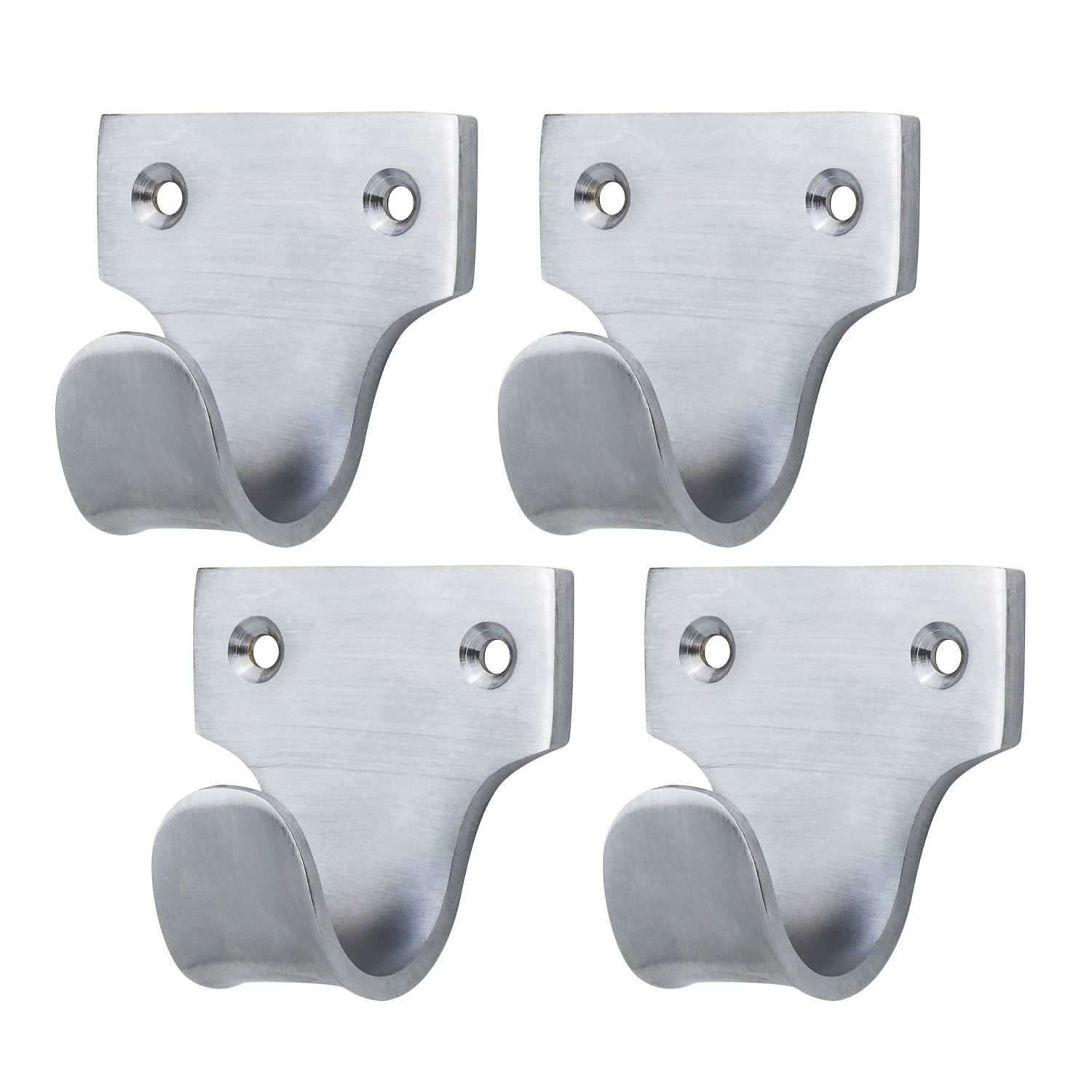 Smith & Locke Sash Window Handles Satin Chrome 50mm x 50mm 4 Pack (422YX)
