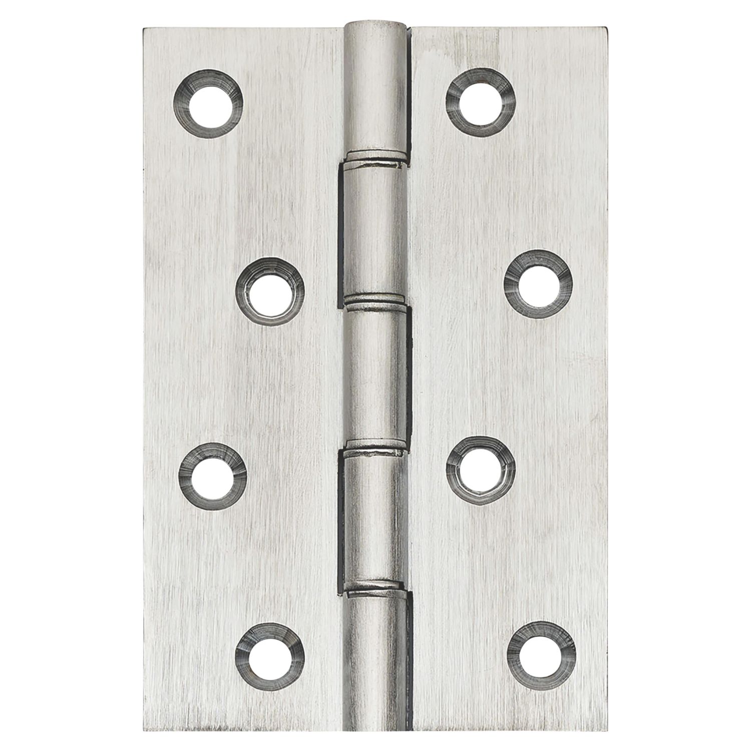 Satin Chrome Double Phosphor Bronze Washered Butt Hinges 101mm x 67mm 2 Pack (423PR)