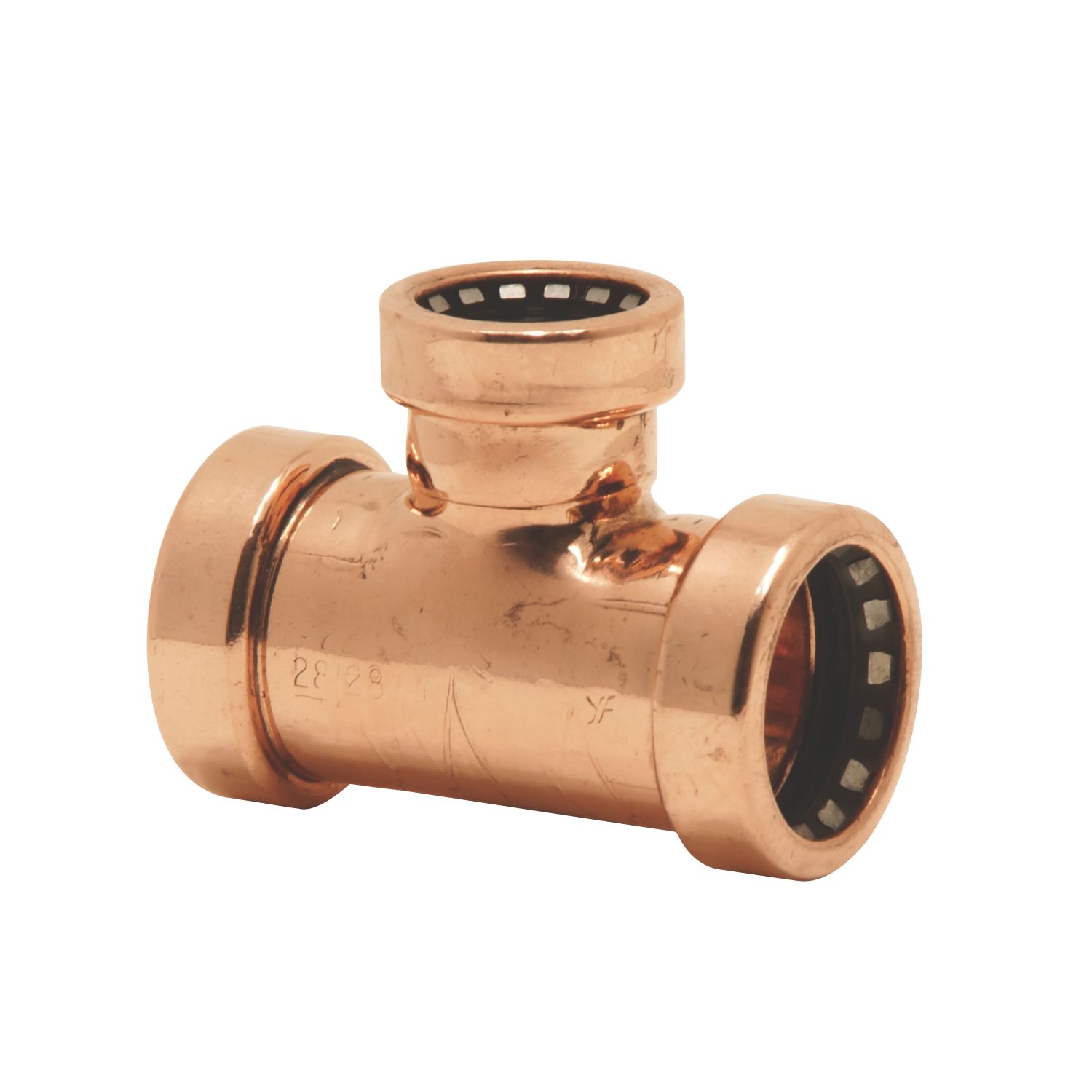 Tectite Sprint Copper Push-Fit Reducing Tee 28mm x 28mm x 22mm (4244J)