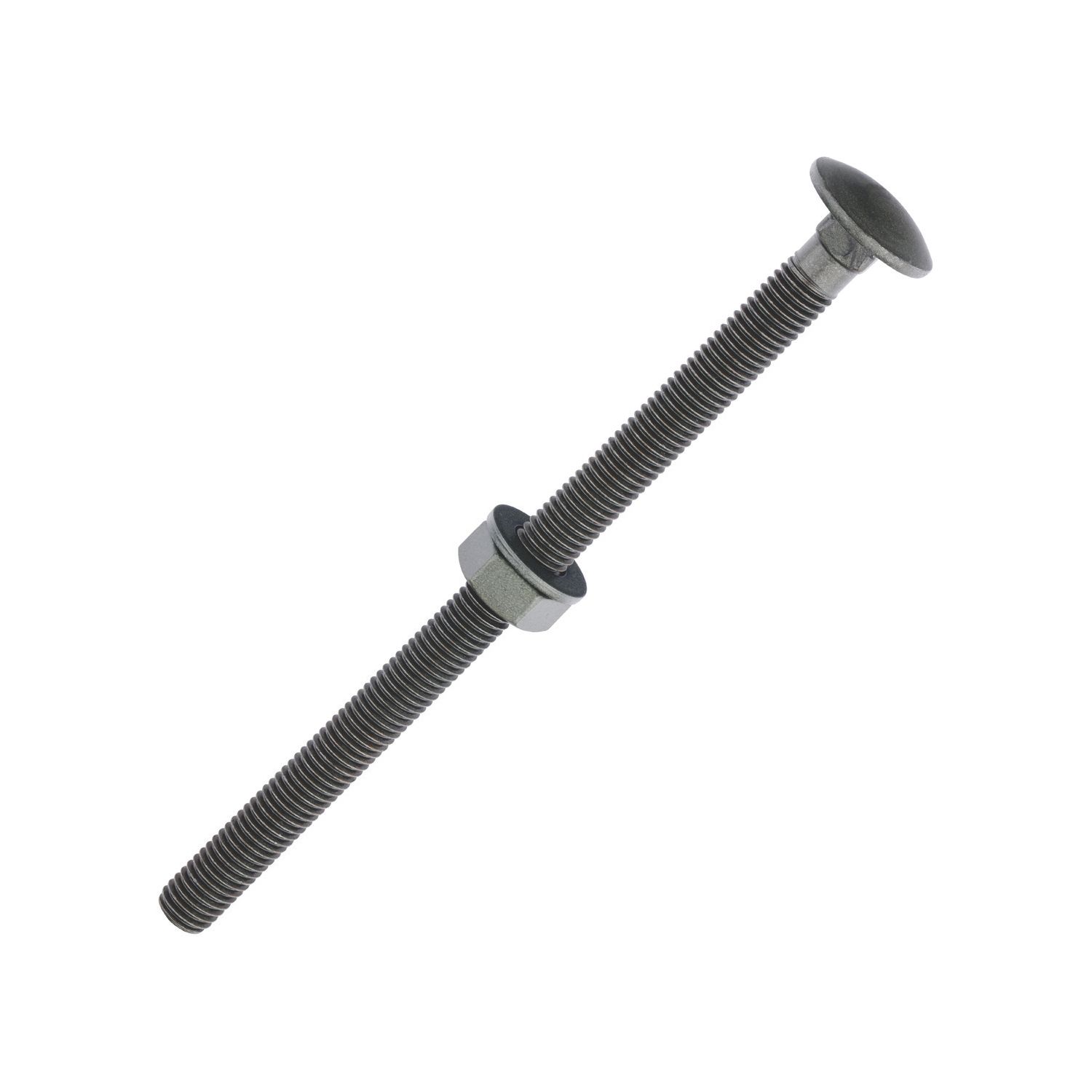 Timco Exterior Carriage Bolts Heat-Treated Steel Organic Green Coating M10 x 160mm 10 Pack (42471)
