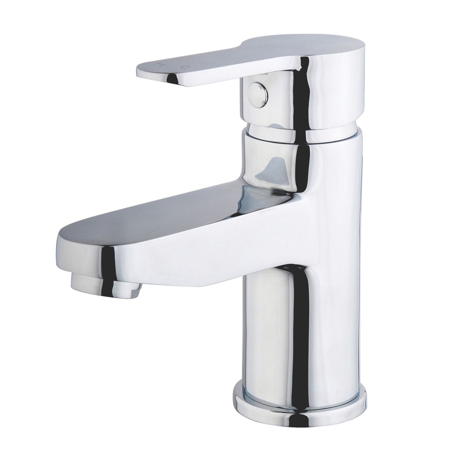 Swirl Elevate Chrome 137mm Cloakroom Lever Mono Basin Mixer Tap With Clicker Waste (42548)