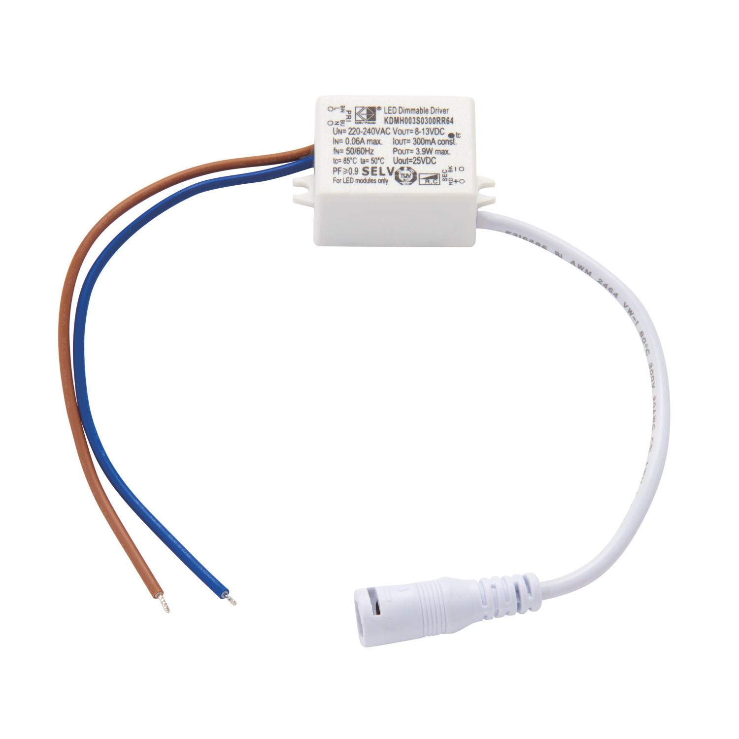 Saxby Vega 13V Constant Current Dimmable Driver 3.9W (425RE)