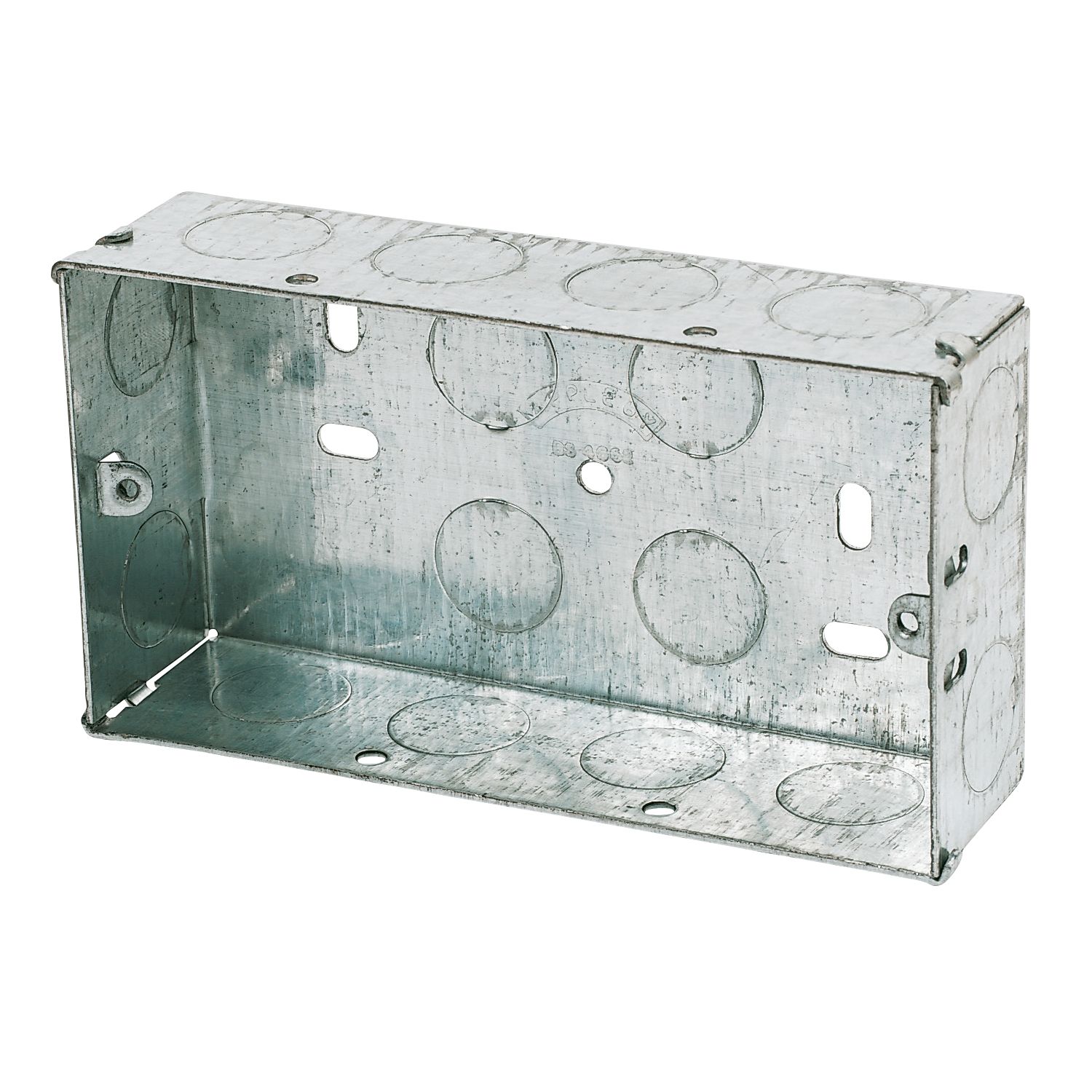 Appleby 2-Gang Galvanised Steel Knockout Box 35mm (42695)