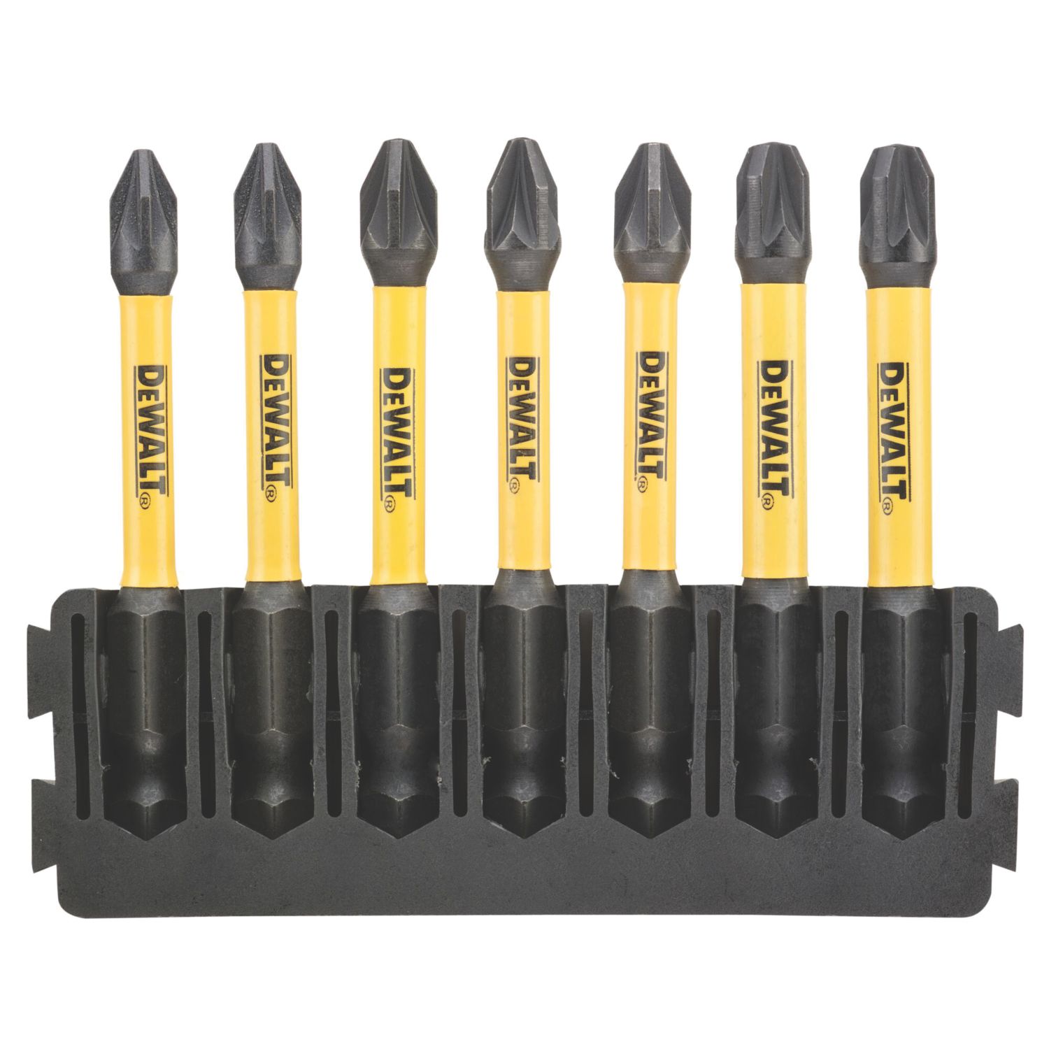 DEWALT Flextorq 6.35mm Hex Shank PZ Screwdriver Bits 7 Pieces (426HA)