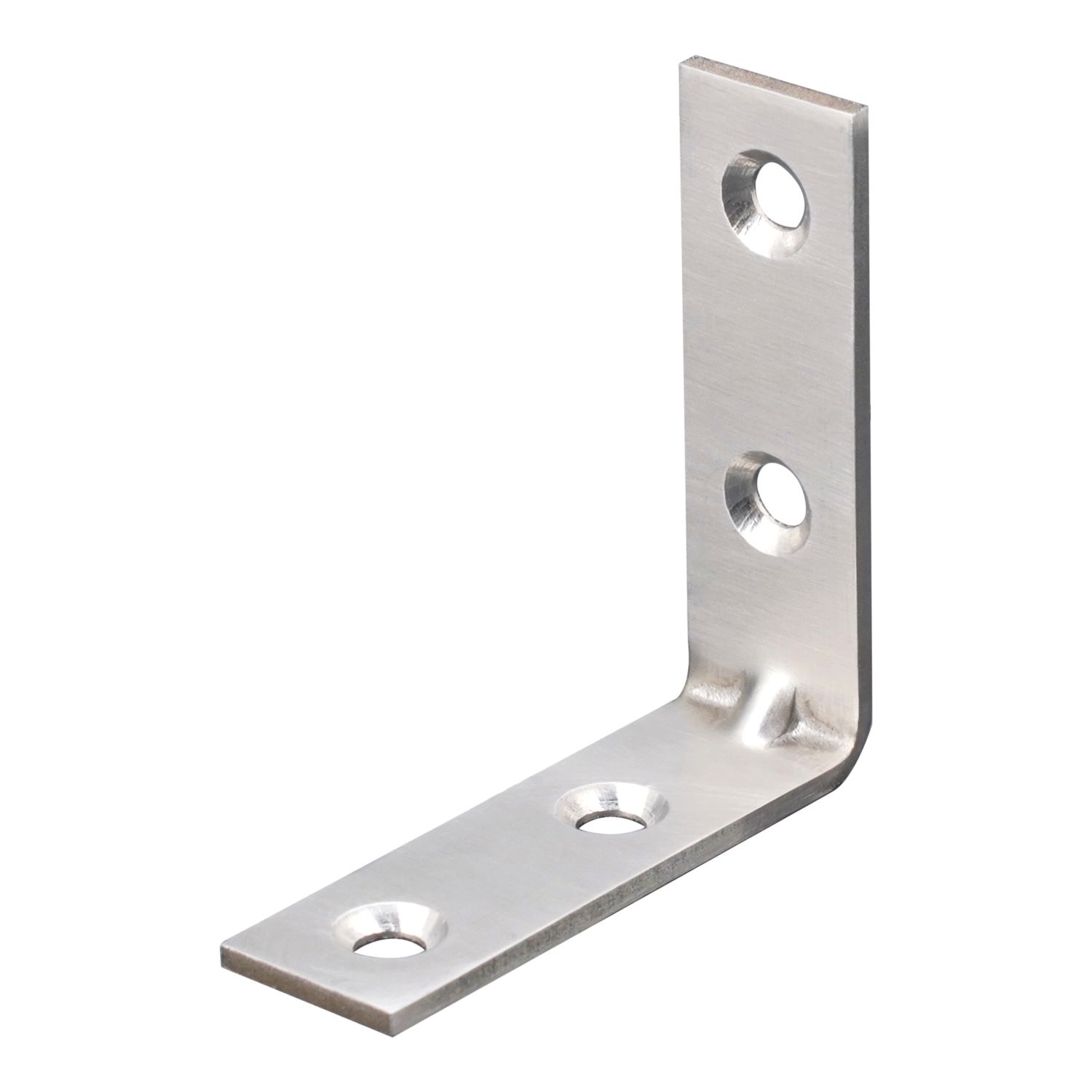 Essentials Corner Brackets Silver 50mm x 50mm x 16mm 4 Pack (426TE)
