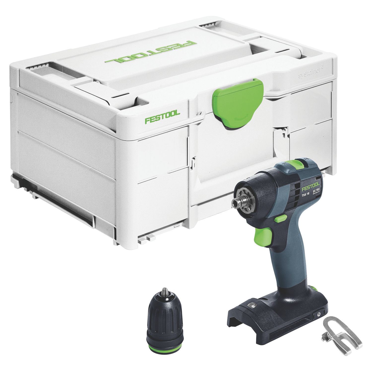 Festool TXS 18-Basic 18V Li-Ion Airstream Li-High Power Brushless Cordless Drill Driver - Bare (427HN)