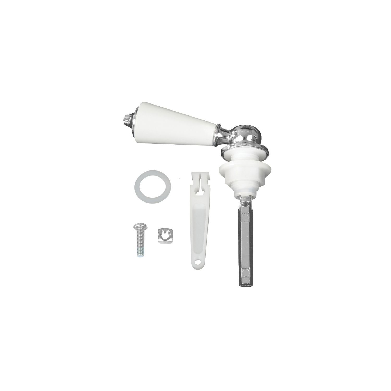 Fluidmaster 22098 Dual-Flush Metal Lever White/Chrome (427JM)