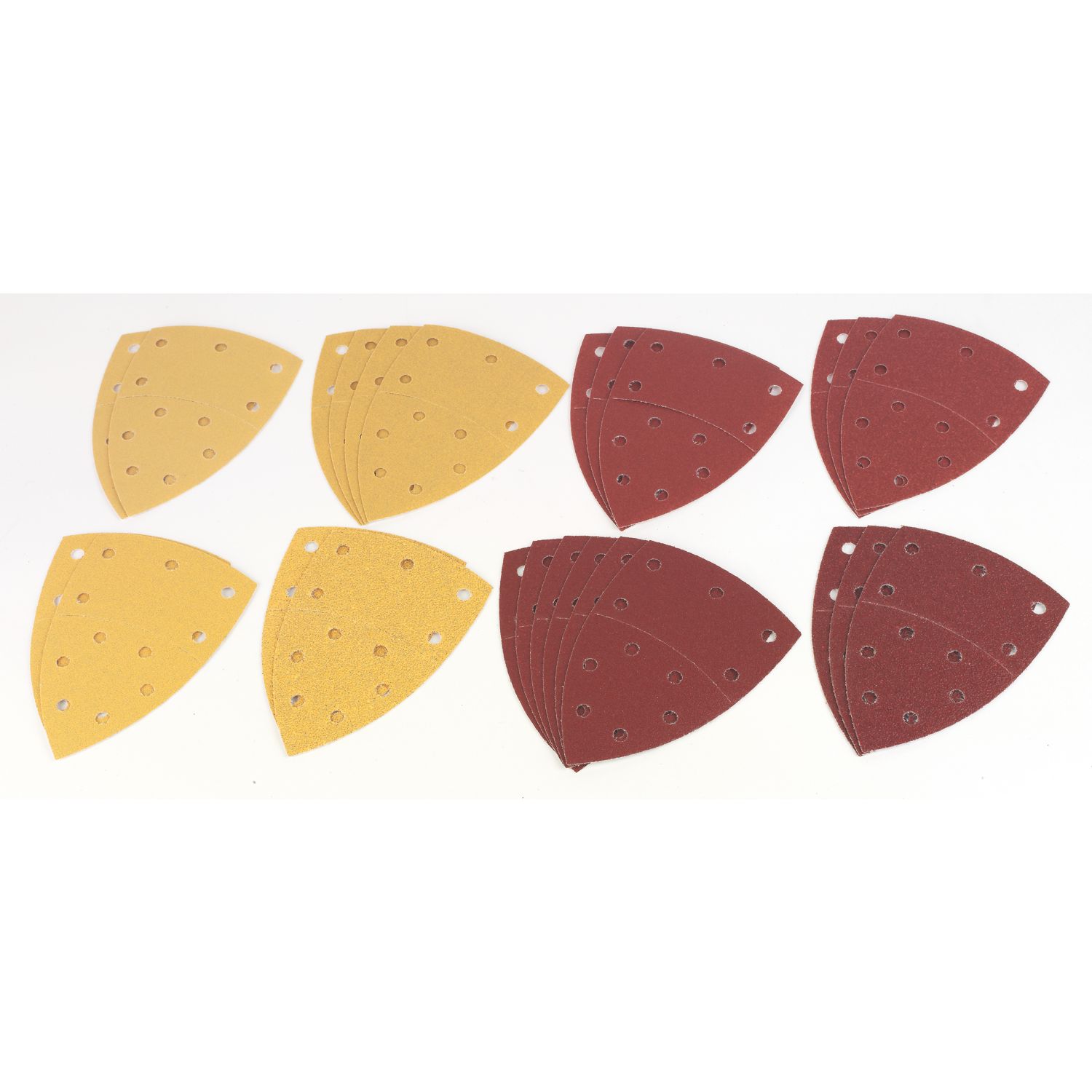 Bosch C470 & C430 40, 80, 120 & 180 Grit 11-Hole Punched Multi-Material Sandpaper 102mm x 62mm 25 Piece Set (429FW)