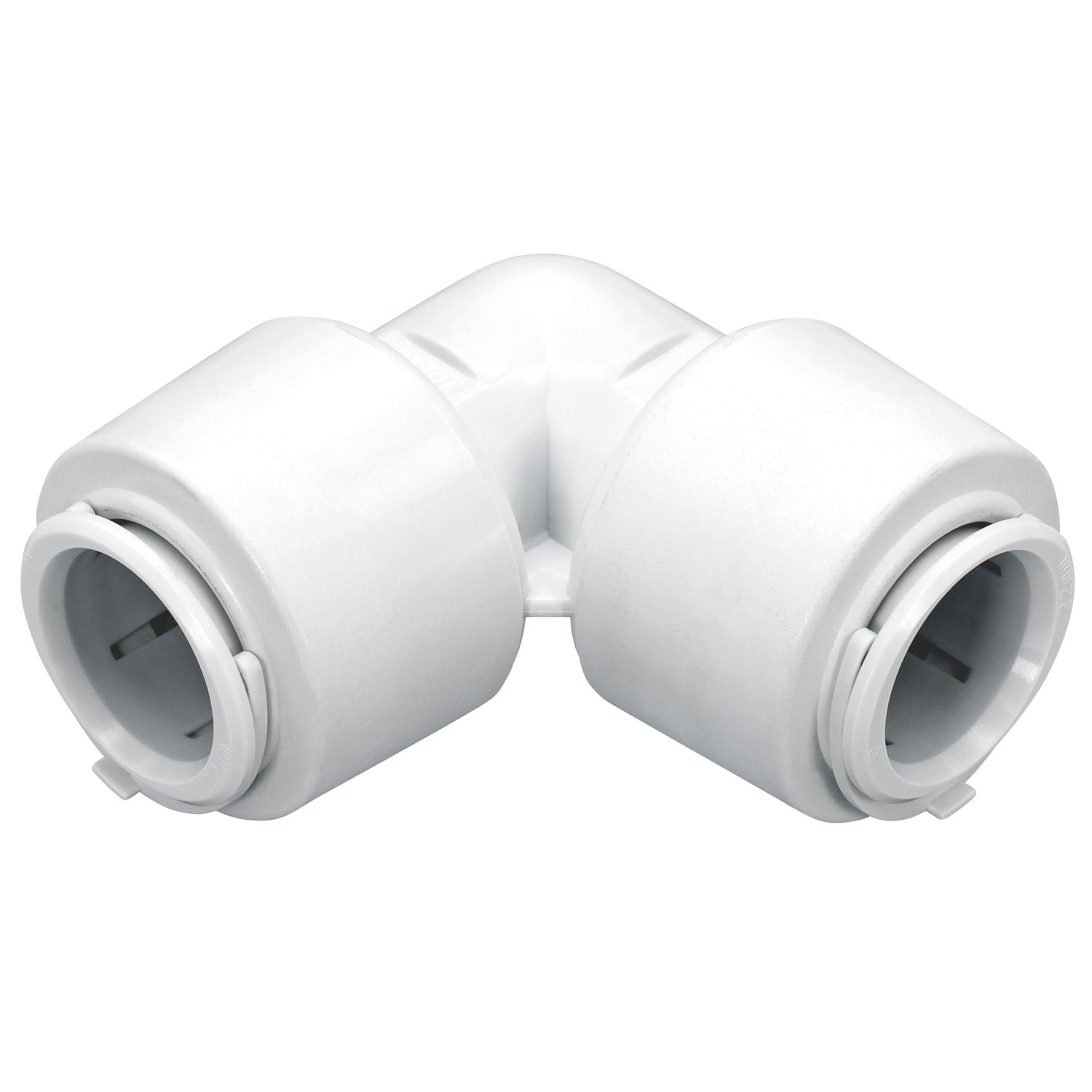 FloPlast FloFit+ Plastic Push-Fit Equal 90° Elbow 22mm (429PY)