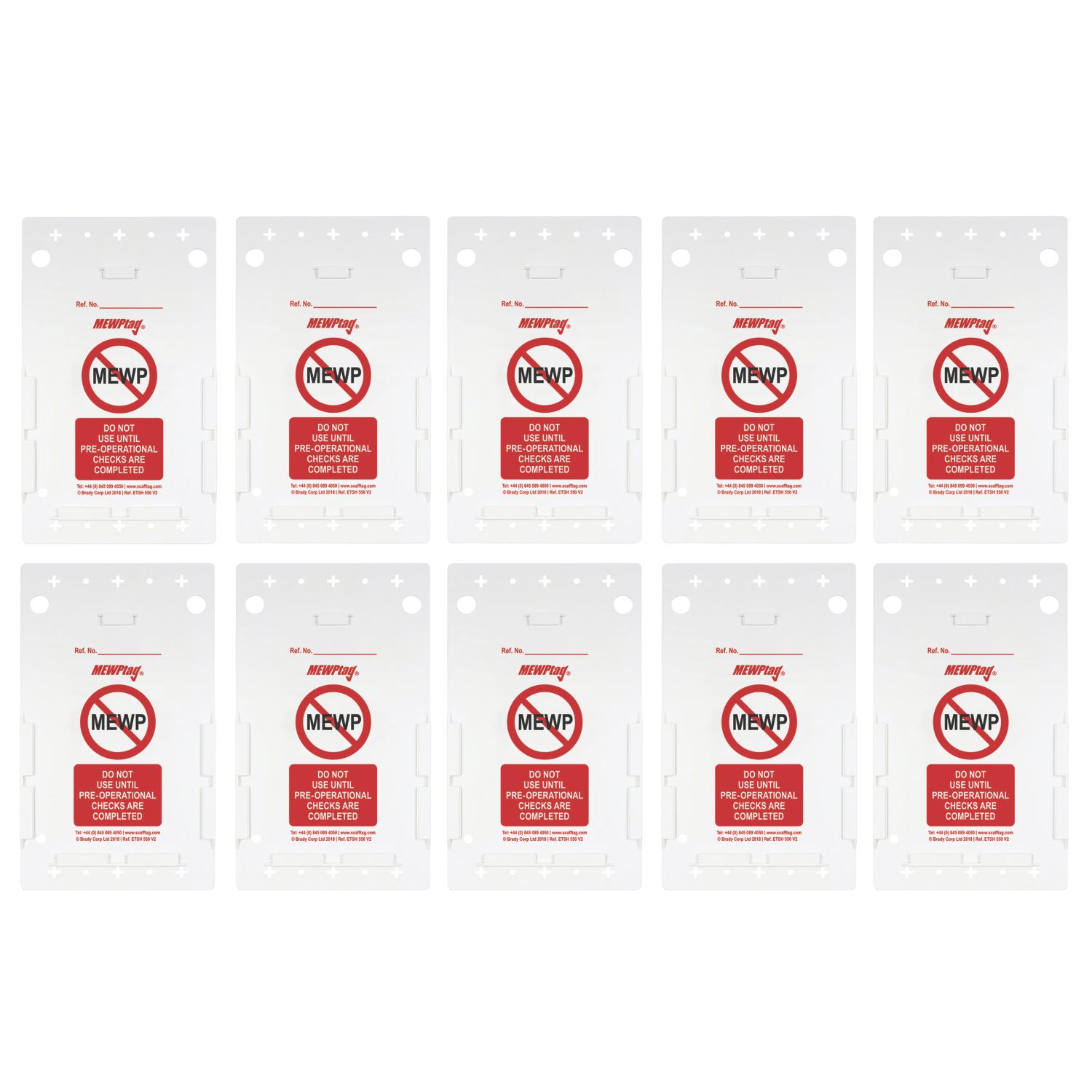 Scafftag MEWP Tag Holder 10 Pack (429YU)