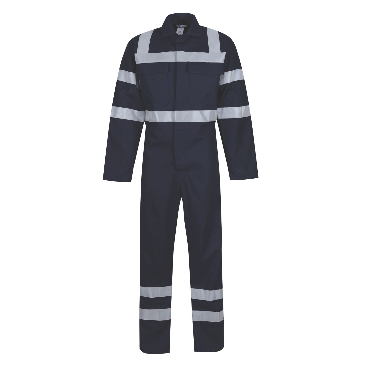 Wearwell Flame Retardant Boilersuit Navy Large 46" Chest 31" L (430PX)
