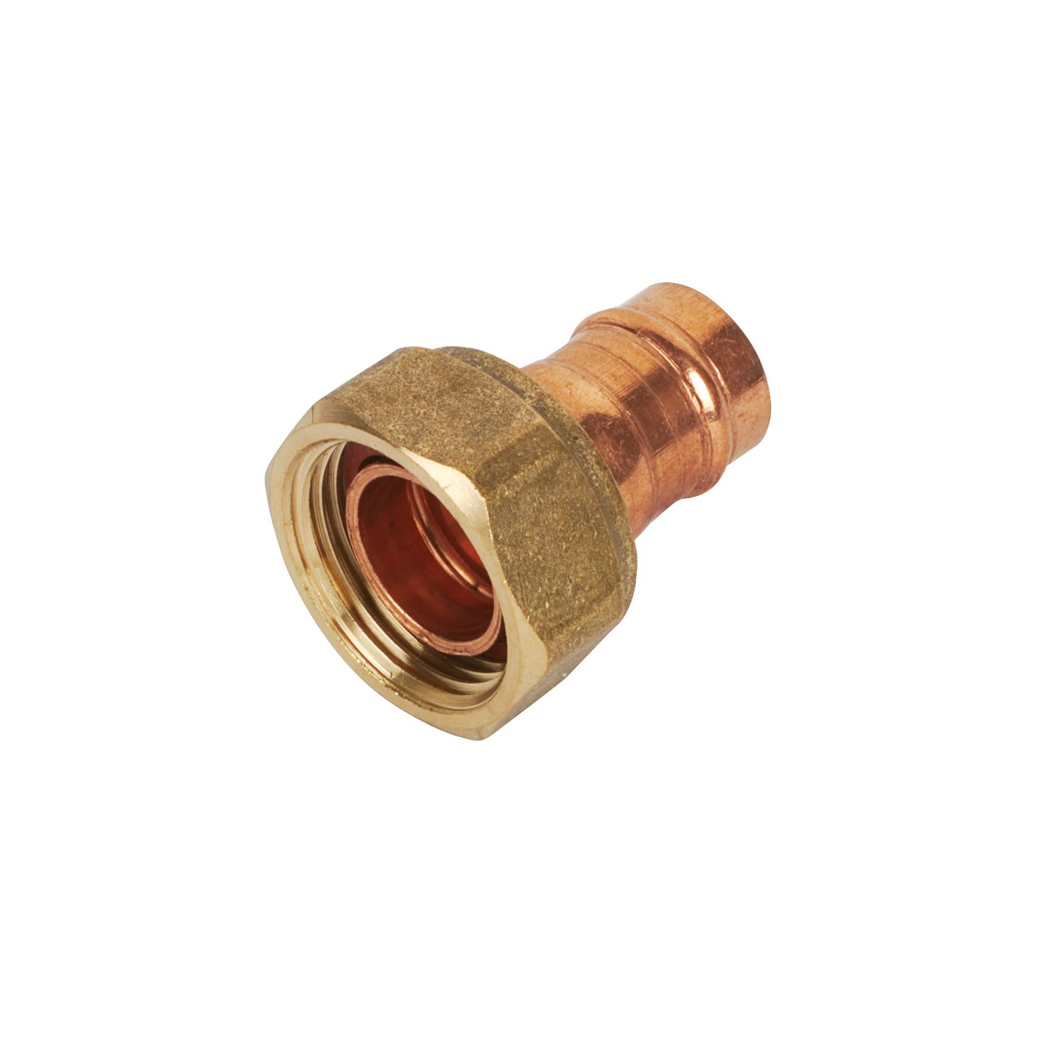 Yorkshire Copper Solder Ring Straight Tap Connector 15mm x 3/4" (43216)