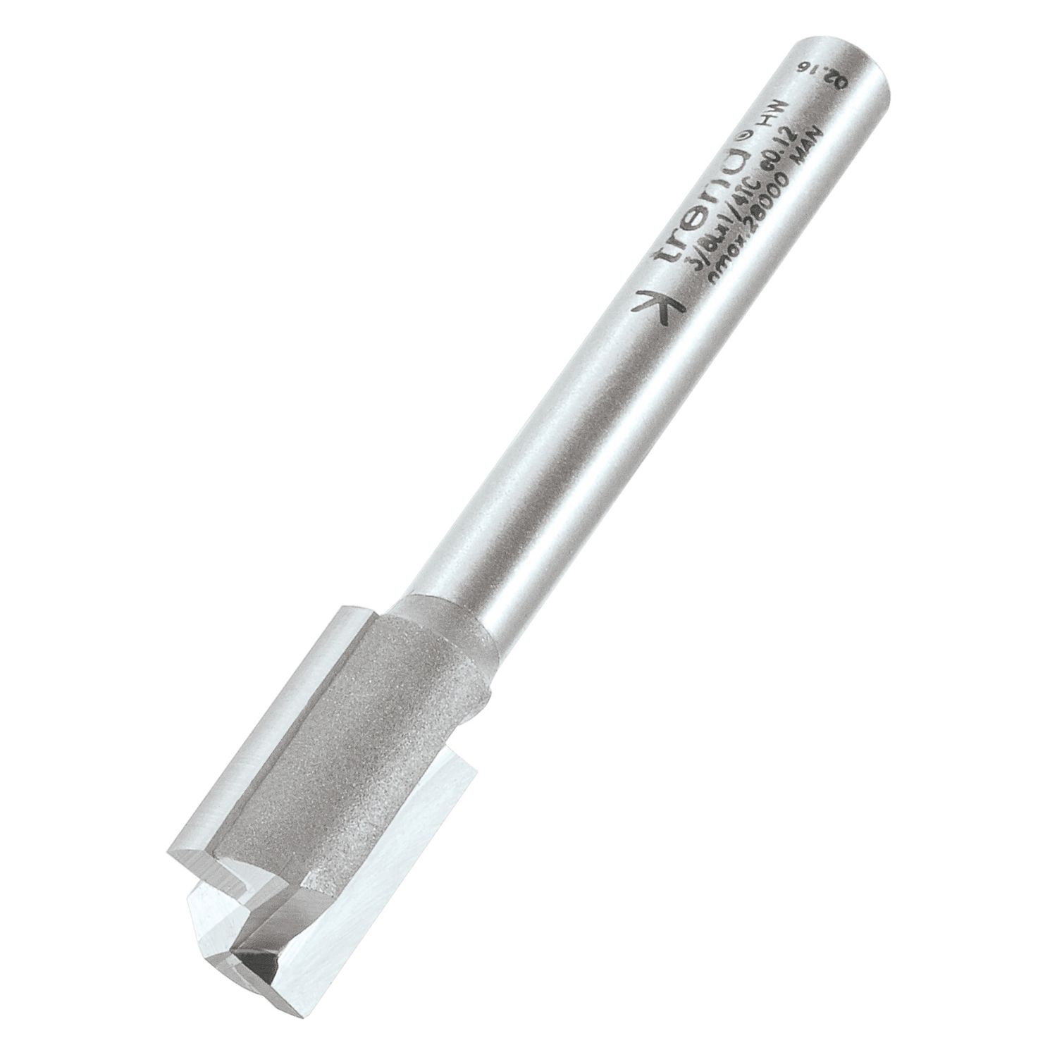 Trend 3/8LX1/4TC 1/4" Straight Cutter 12mm x 19mm (432PX)