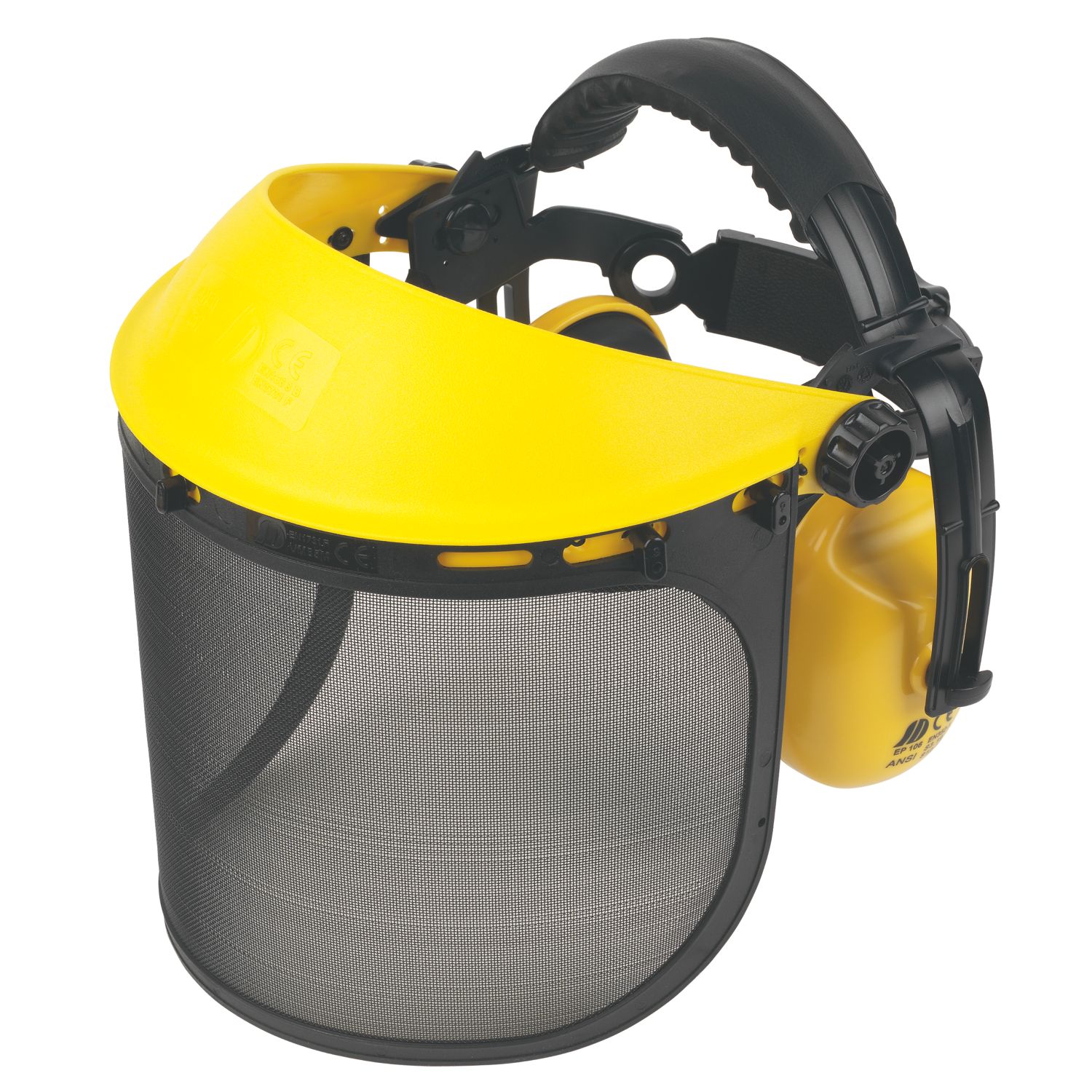 Site SHE120 SEP314 Browguard with Ear Defenders Yellow (43393)