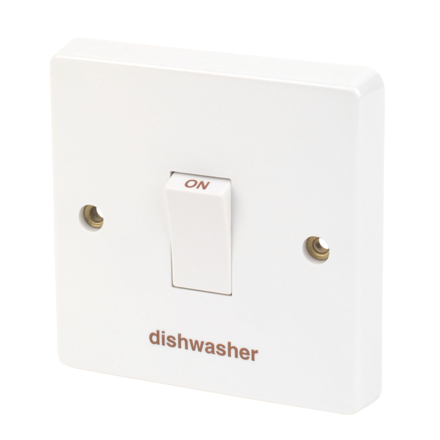 Crabtree Capital 20A 1-Gang DP Dishwasher Switch White (4345J)