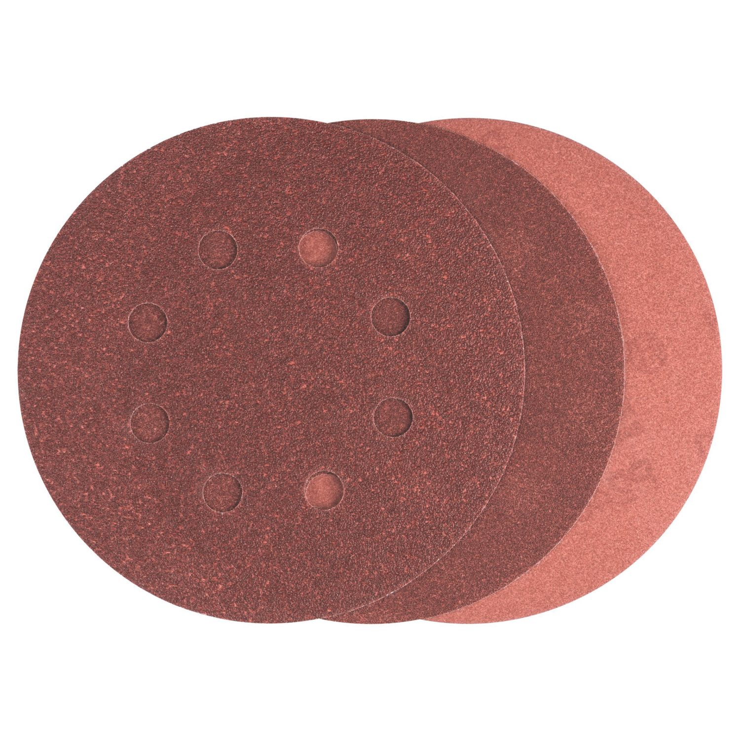 Bosch 80 / 120 / 240 Grit 8-Hole Punched Wood Sanding Sheets 125mm 25 Pack (435FW)