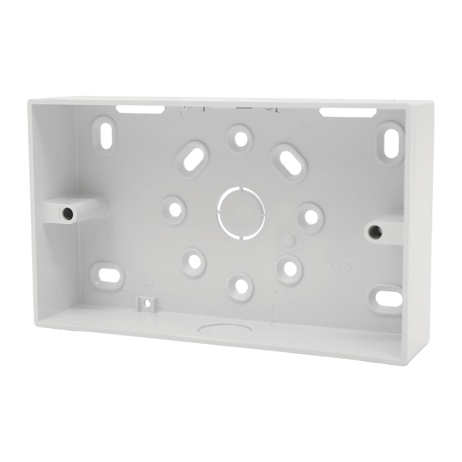 Deta TTE 2-Gang Surface Pattress Box 32mm (437VT)