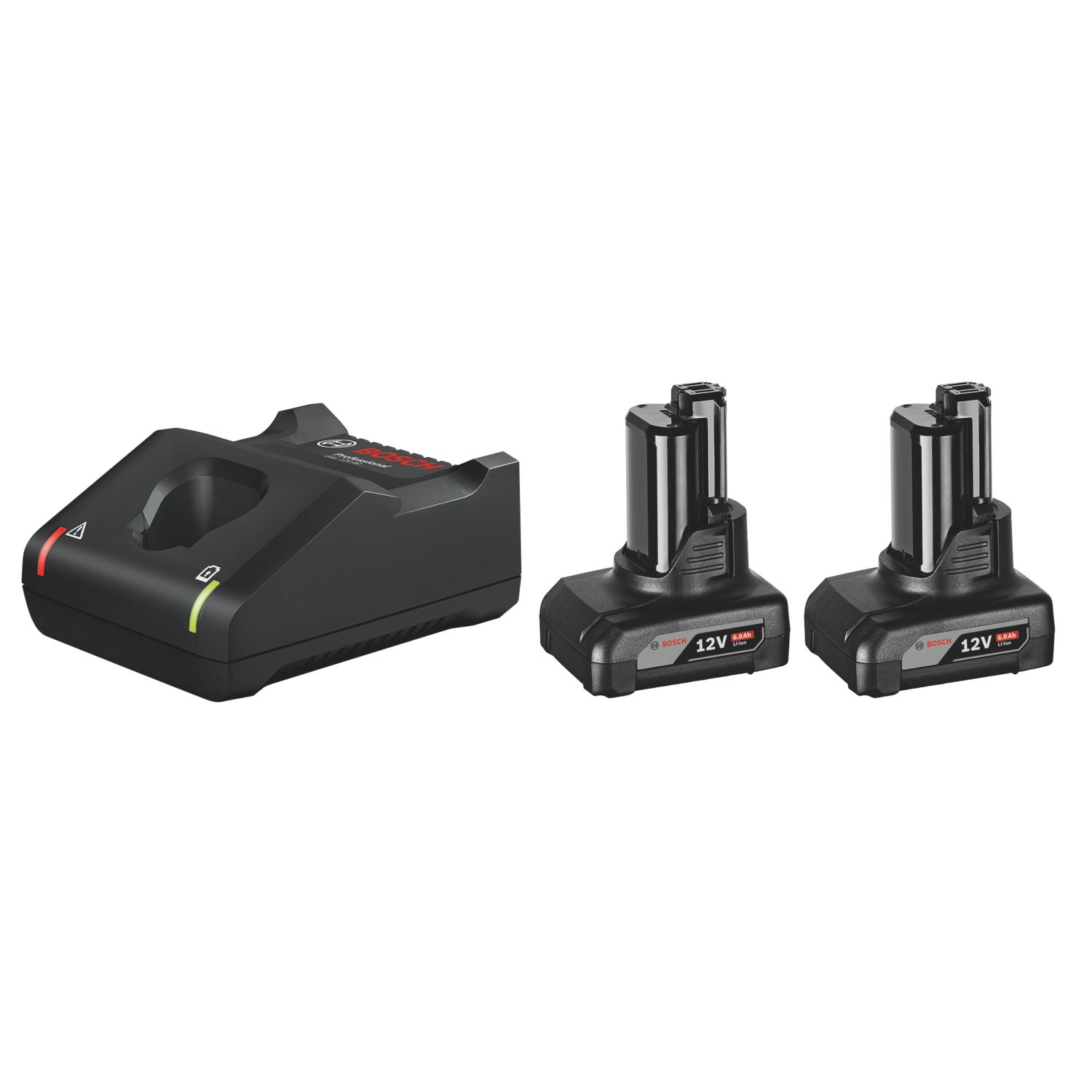 Bosch Professional 12V 6.0Ah Li-Ion CoolPack Batteries & Charger (439XK)