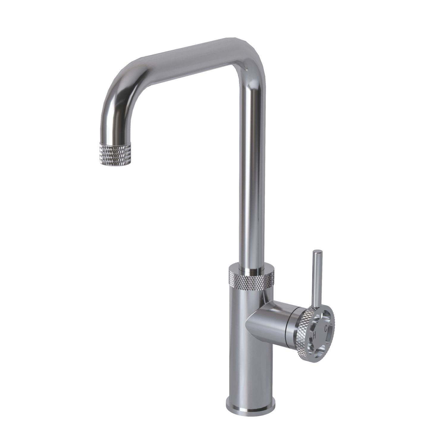 ETAL Caprise Industrial Style Kitchen Mixer Tap Polished Chrome (440FJ)