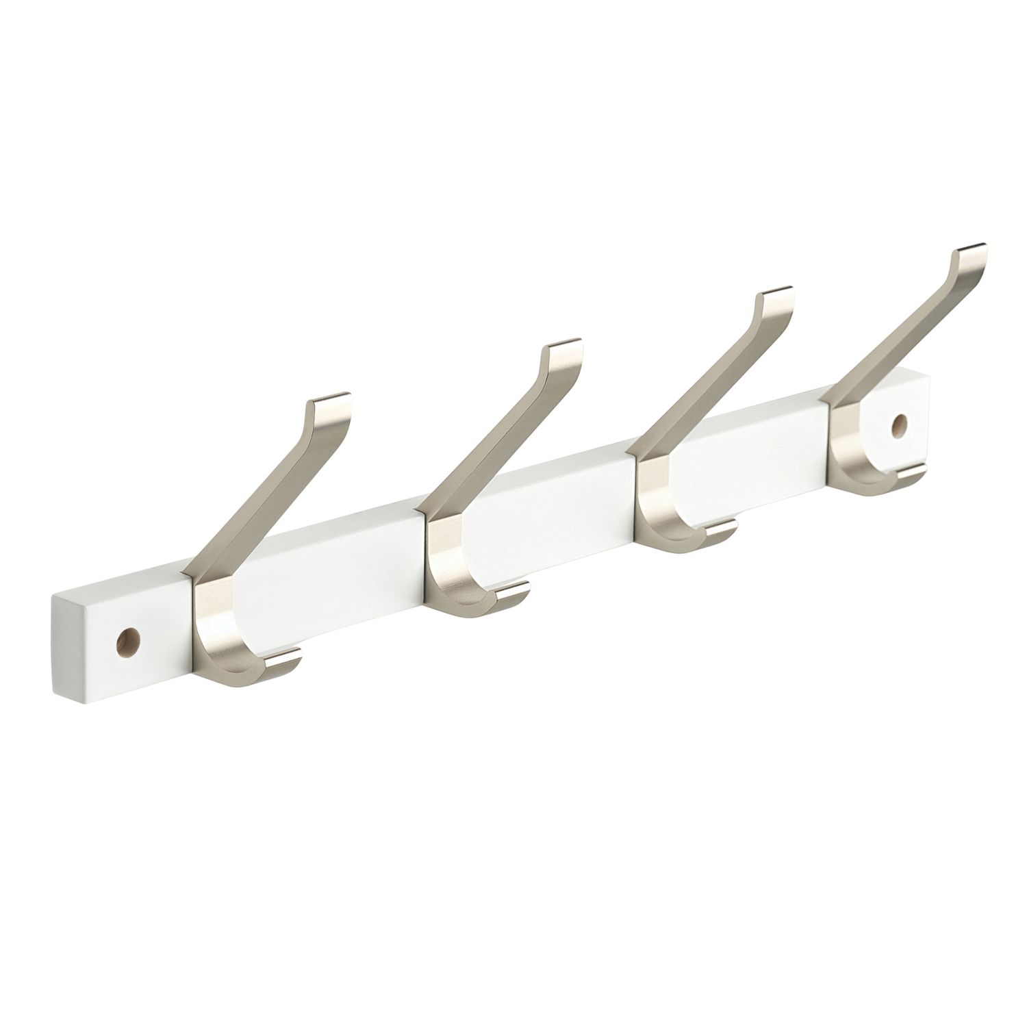 Hardware Solutions 4-Hook Rail White 400mm x 70mm (440KK)