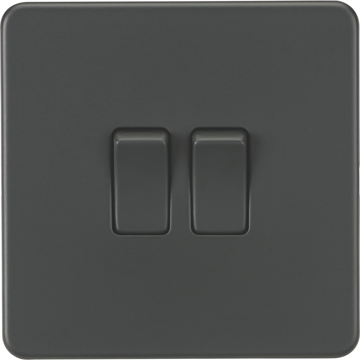 Knightsbridge 10AX 2-Gang 2-Way Light Switch Anthracite (440TX)