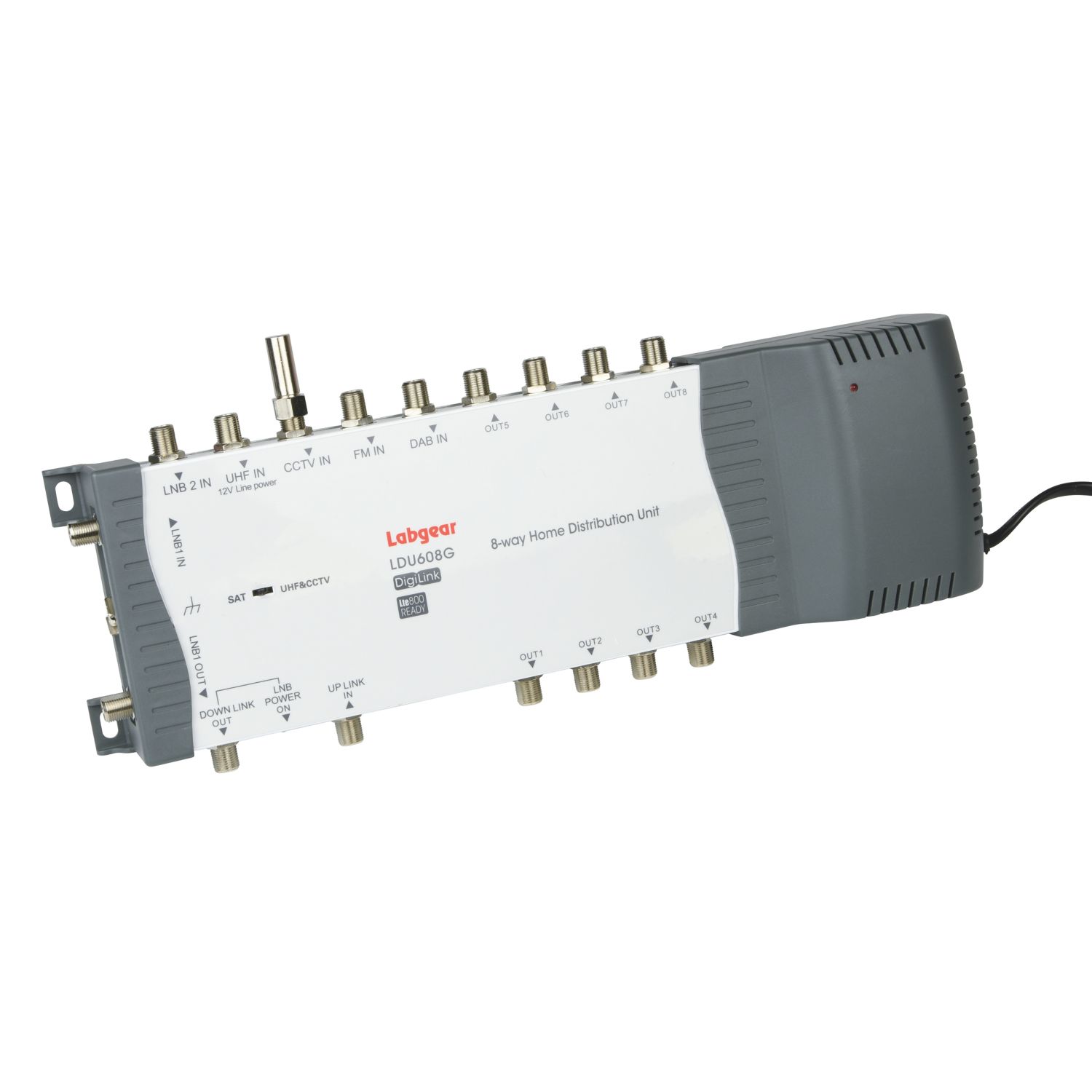 Labgear LDU608G/S 8-Way Home Distribution Unit (44218)
