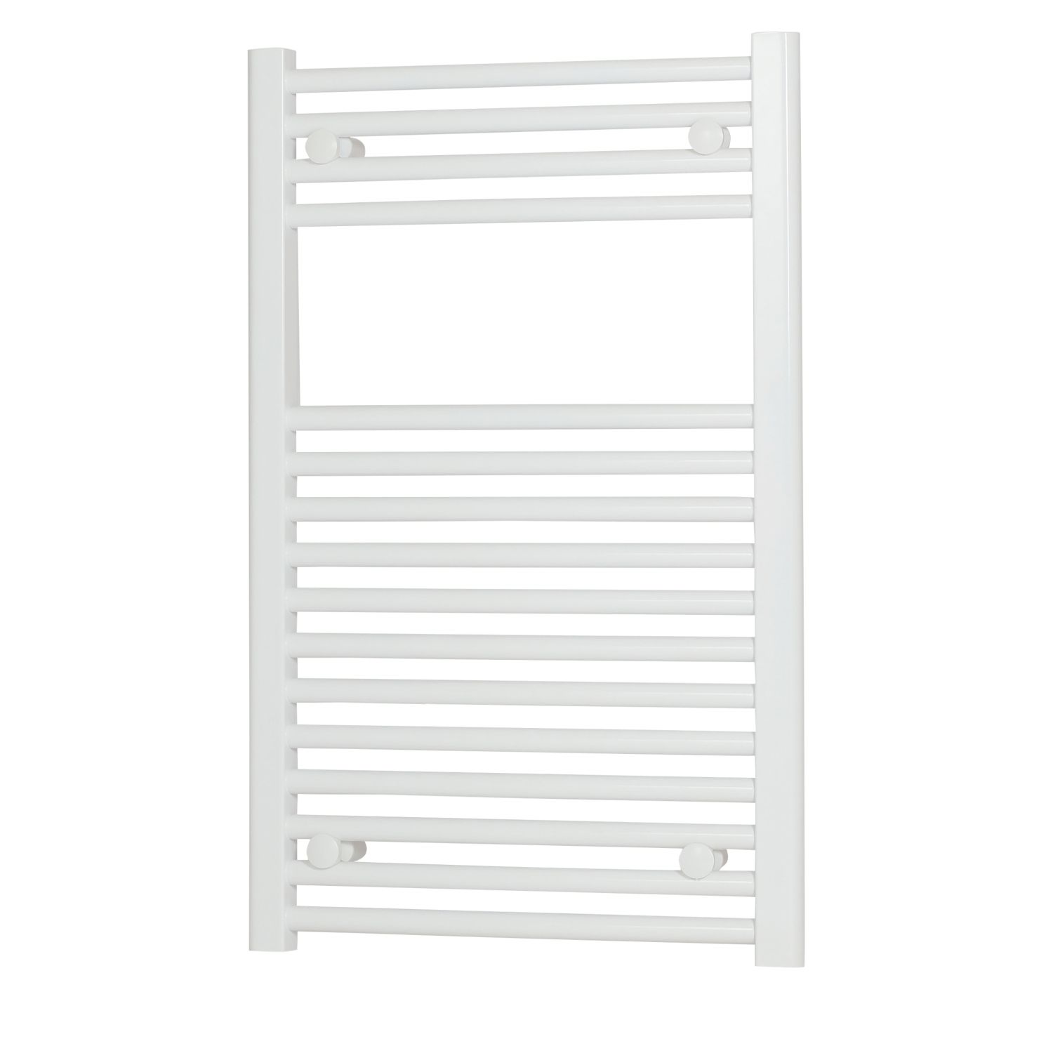 Flomasta 800mm x 500mm 1293BTU White Curved Towel Radiator (442RV)