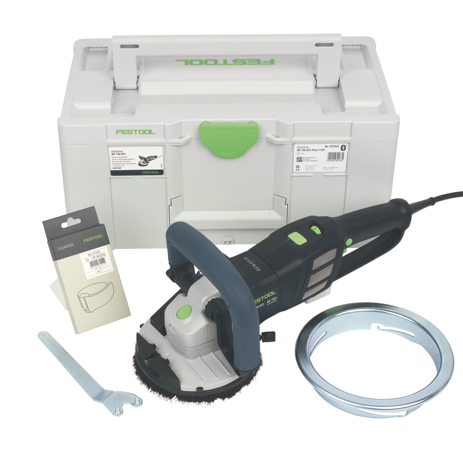 Festool RG 130 ECI-Plus RENOFIX 130mm Brushless Electric Surface-Restoration Grinder 110V (444HN)