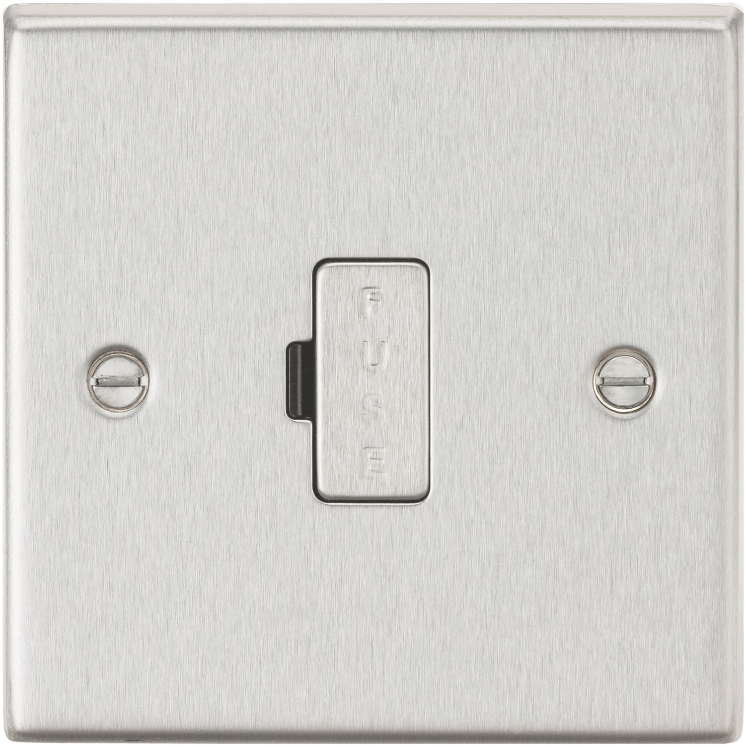 Knightsbridge 13A Unswitched Fused Spur Brushed Chrome (444TY)