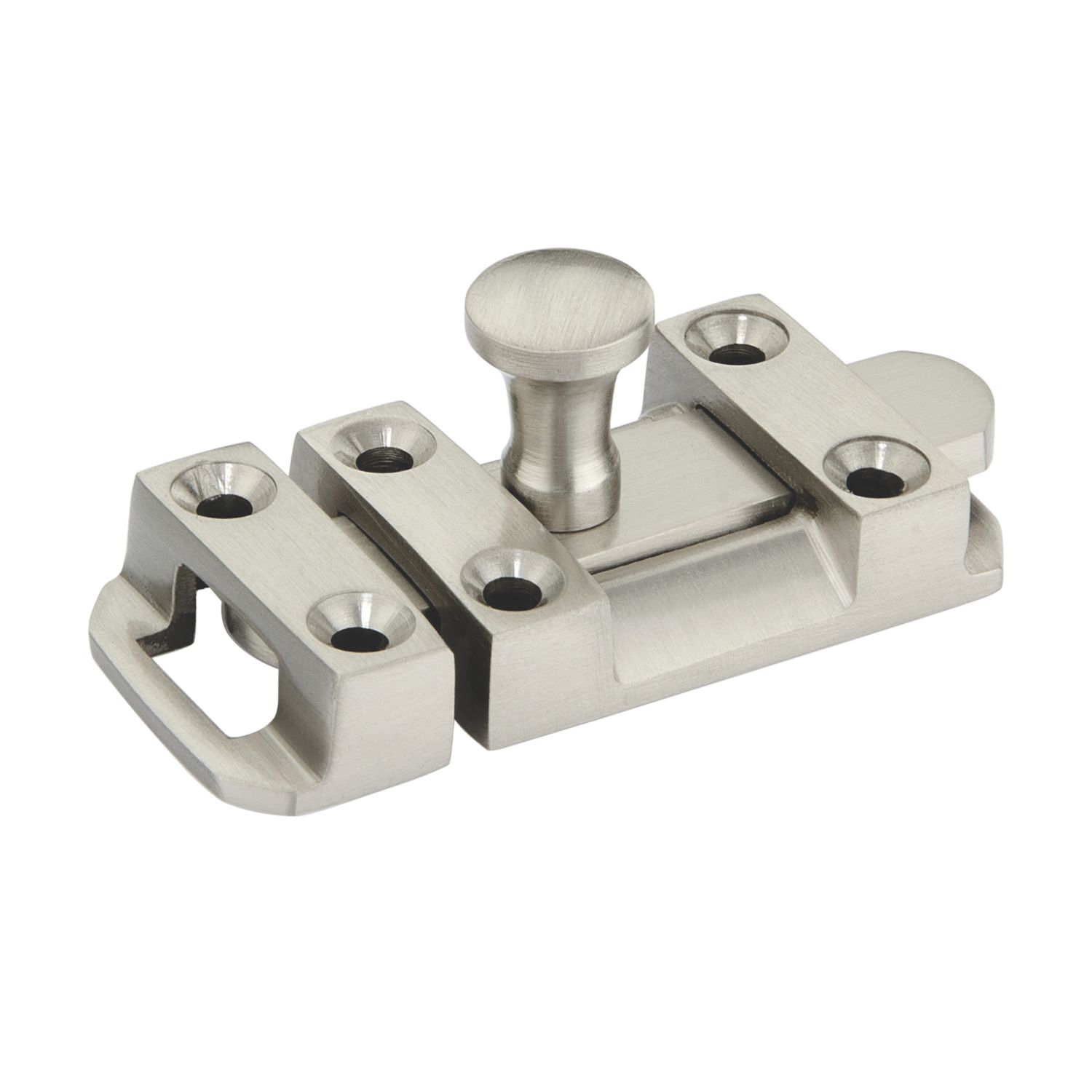 Smith & Locke Flat Door Bolt Satin Nickel 40mm (445TE)
