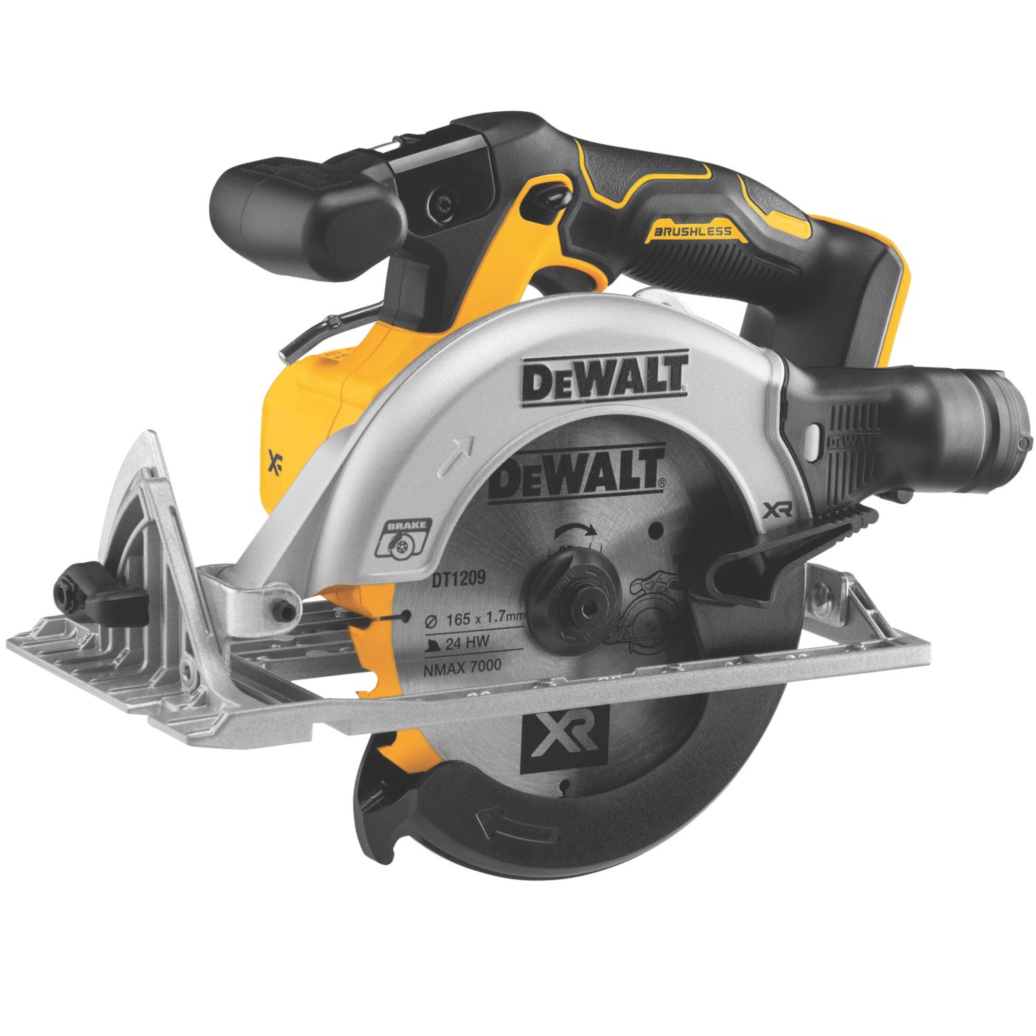 DeWalt DCS565N-XJ 165mm 18V Li-Ion XR Brushless Cordless Circular Saw - Bare (445XK)