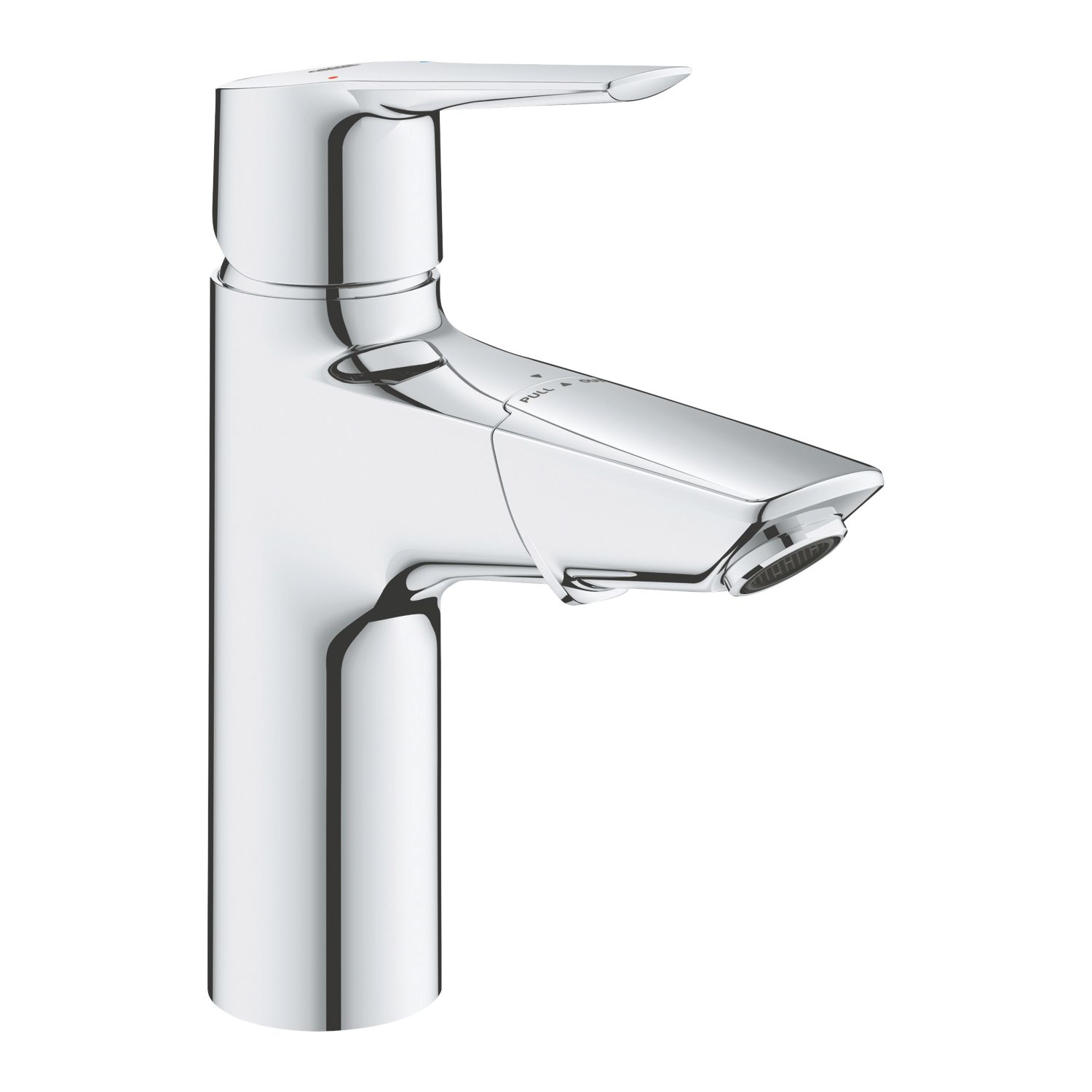 Grohe Quickfix Start StarLight Chrome 191mm Standard Lever Mono Basin Mixer Tap With Clicker Waste (449XT)
