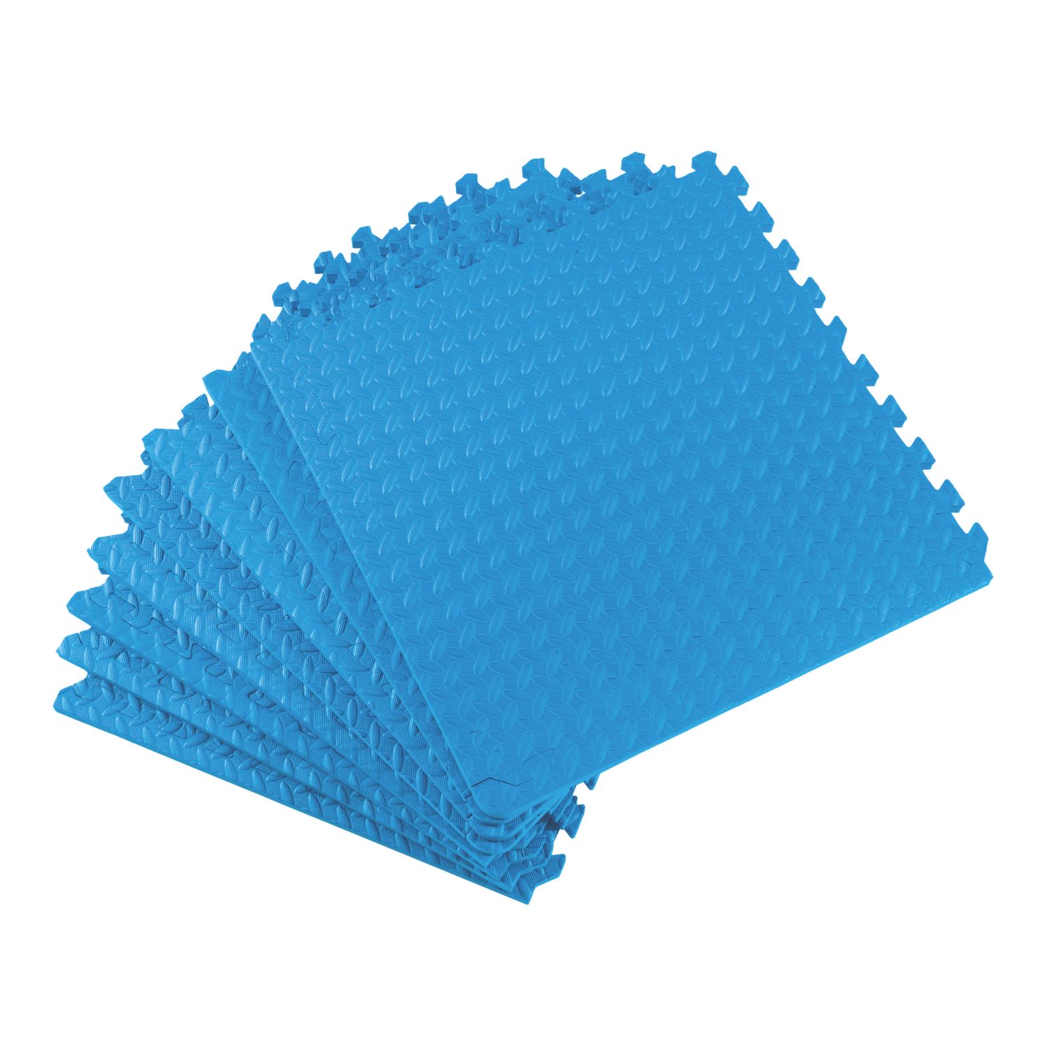 Essentials Interlocking Floor Tiles Blue 20mm 8 Pack (450PH)