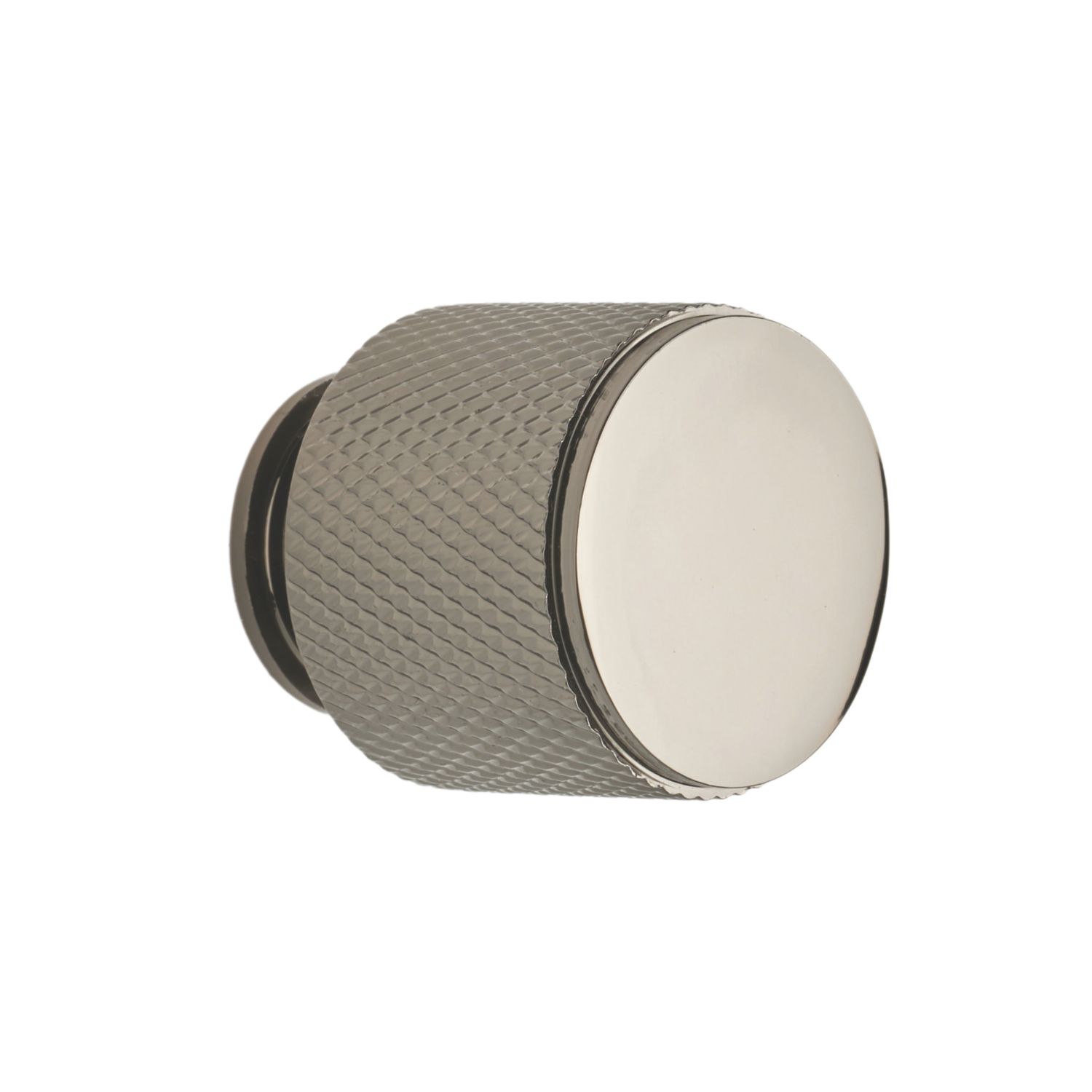 Elite Knobs & Handles Kensington Knurled Cabinet Knob Black Nickel 25mm (451KK)