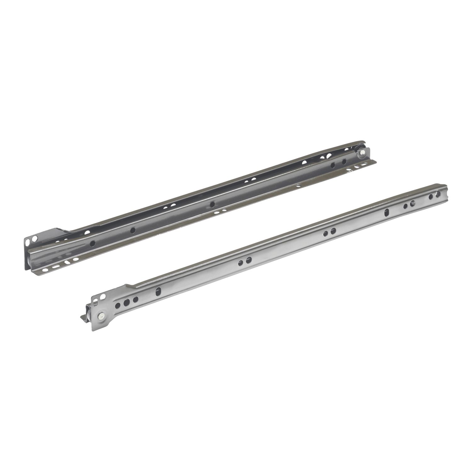 Essentials Steel Bottom Fix Self-Closing Roller Drawer Runners 500mm 2 Pack (451VN)