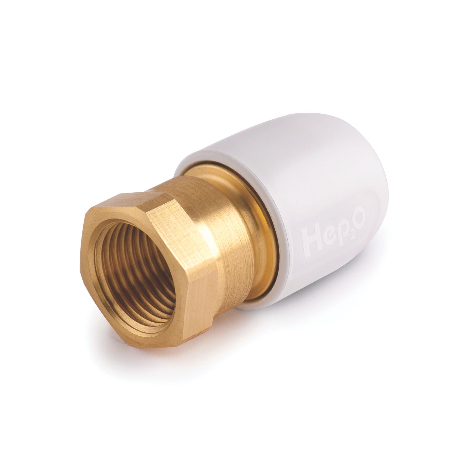 Hep2O Plastic Push-Fit Adapting Female Coupler 10mm x 1/2" (452FJ)