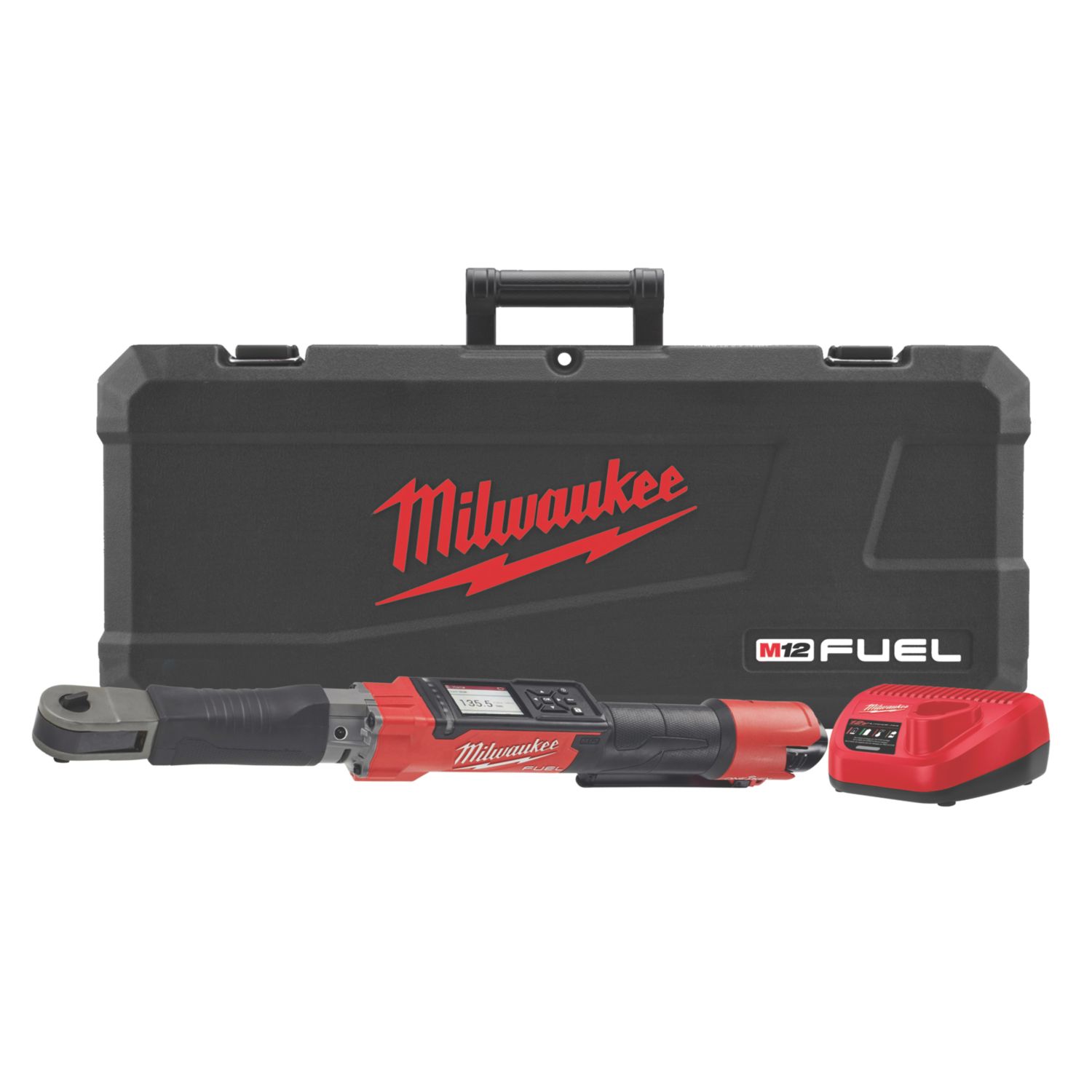 Milwaukee M12 ONEFTR38-201C FUEL 12V 1 x 2.0Ah Li-Ion RedLithium Brushless Cordless ONE-KEY 3/8" Digital Torque Wrench (452GE)