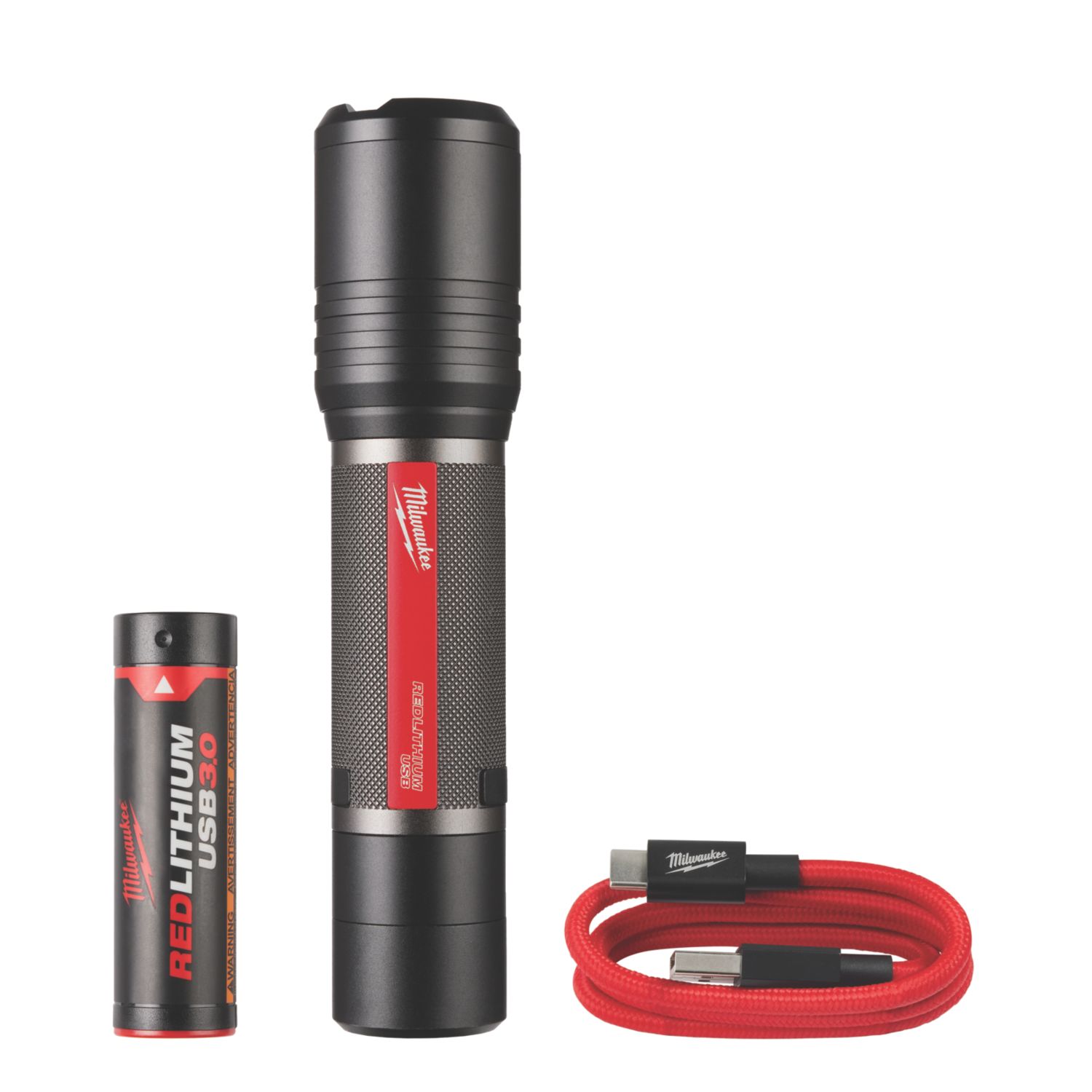 Milwaukee L4 FL2000-301 4V 1 x 3Ah Li-Ion RedLithium Cordless USB Rechargeable Flashlight (452KN)