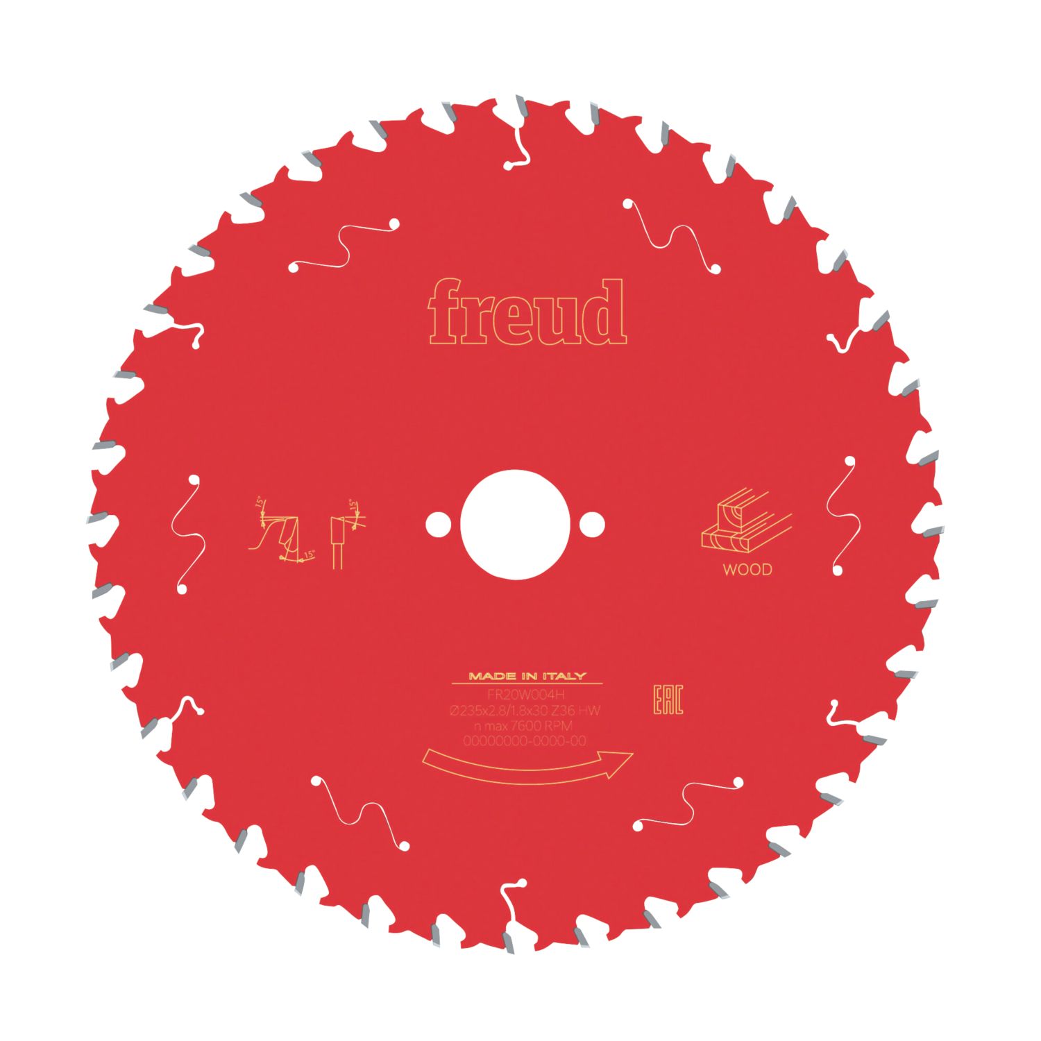 Freud Wood Circular Saw Blade 235mm x 30mm 36T (453KJ)