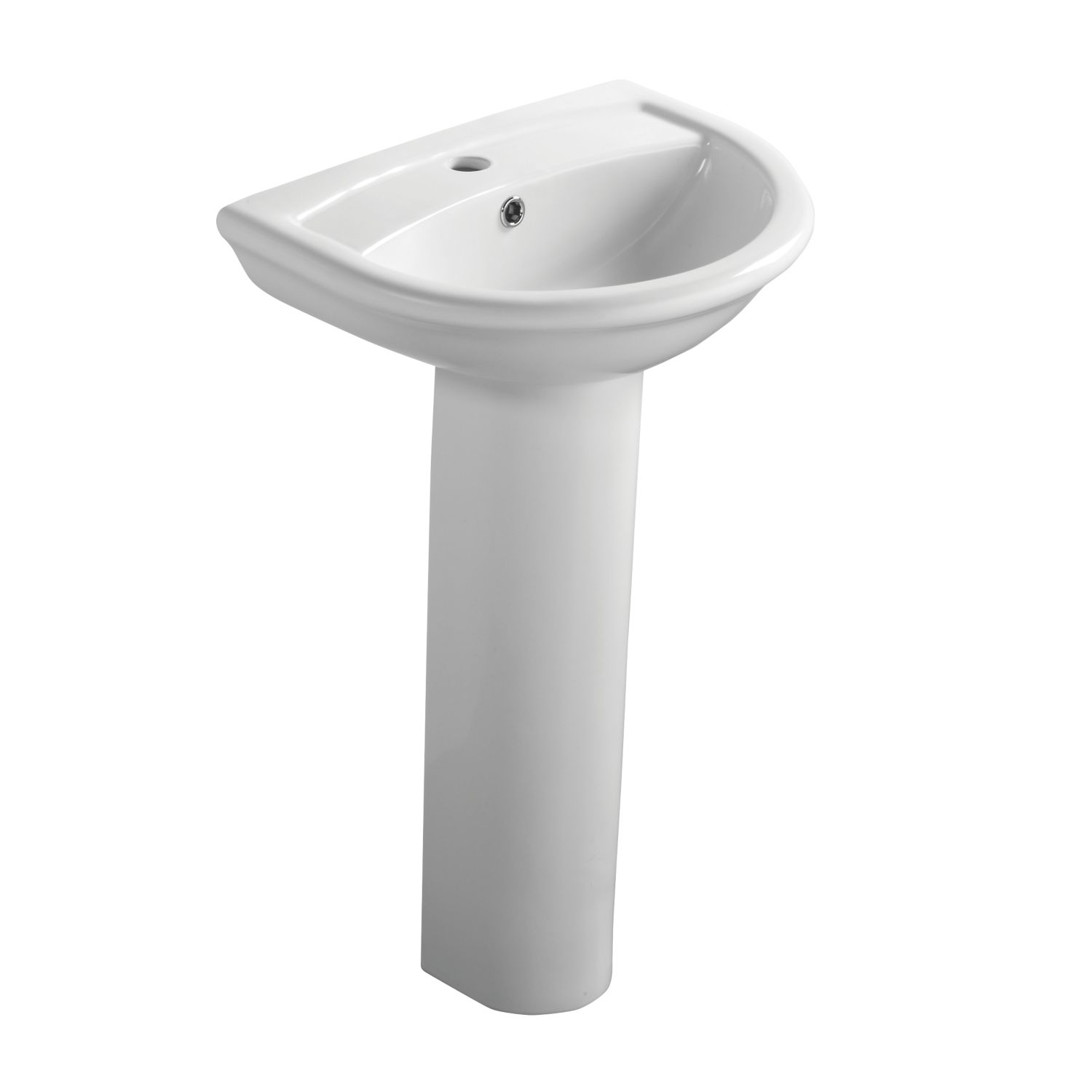 Ideal Standard Della Full Pedestal Basin 1 Tap Hole 540mm (4541J)