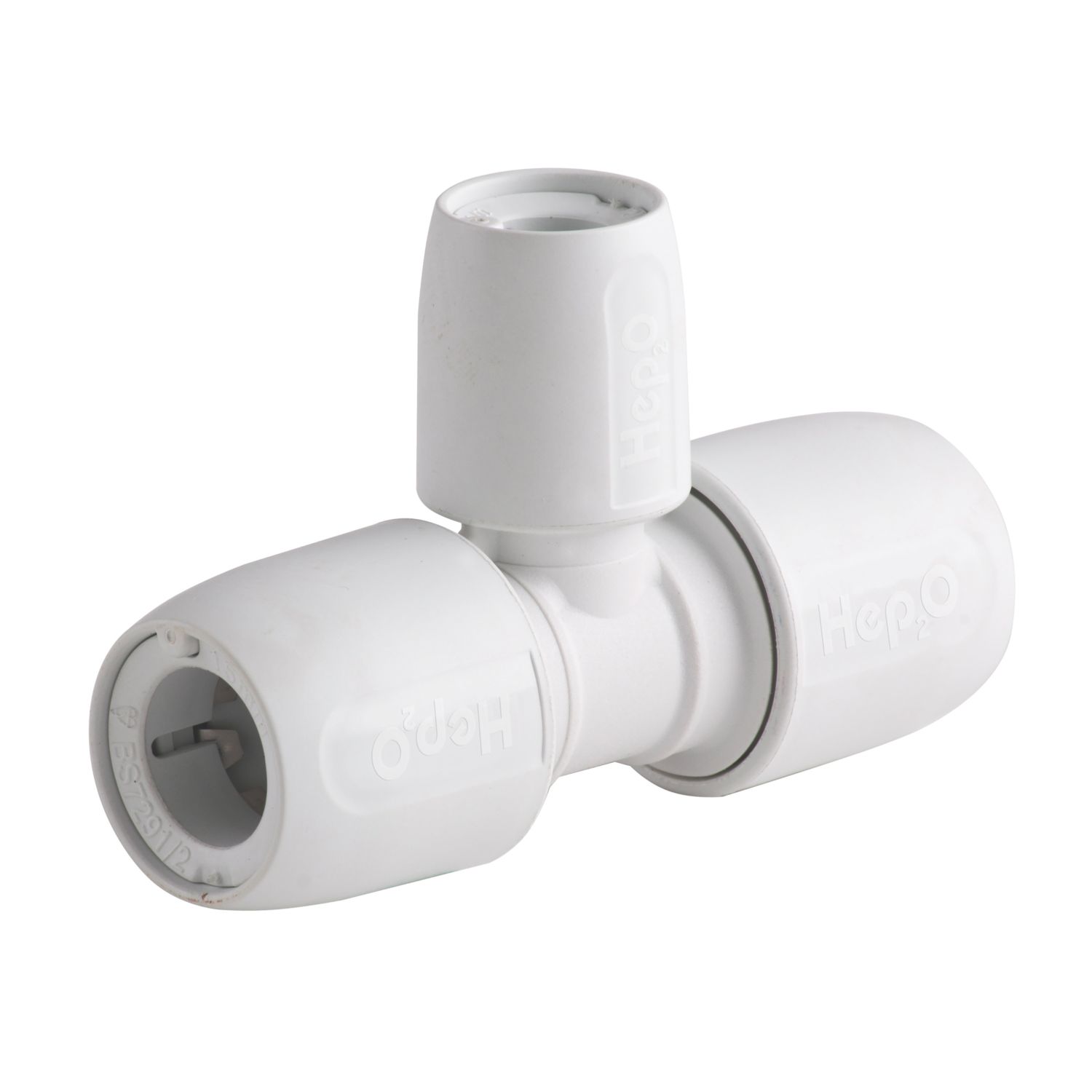 Hep2O Plastic Push-Fit Reducing Tee 15mm x 15mm x 10mm (4552F)