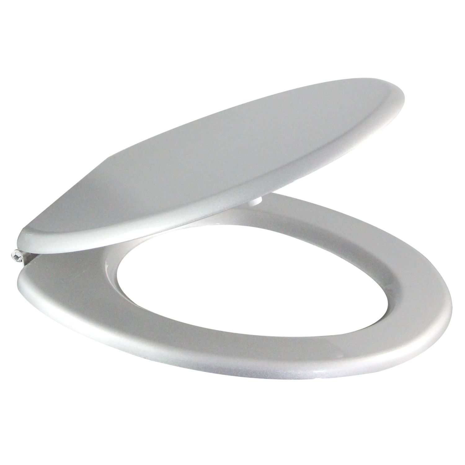 Palmi Toilet Seat Moulded Bamboo Silver (4559T)