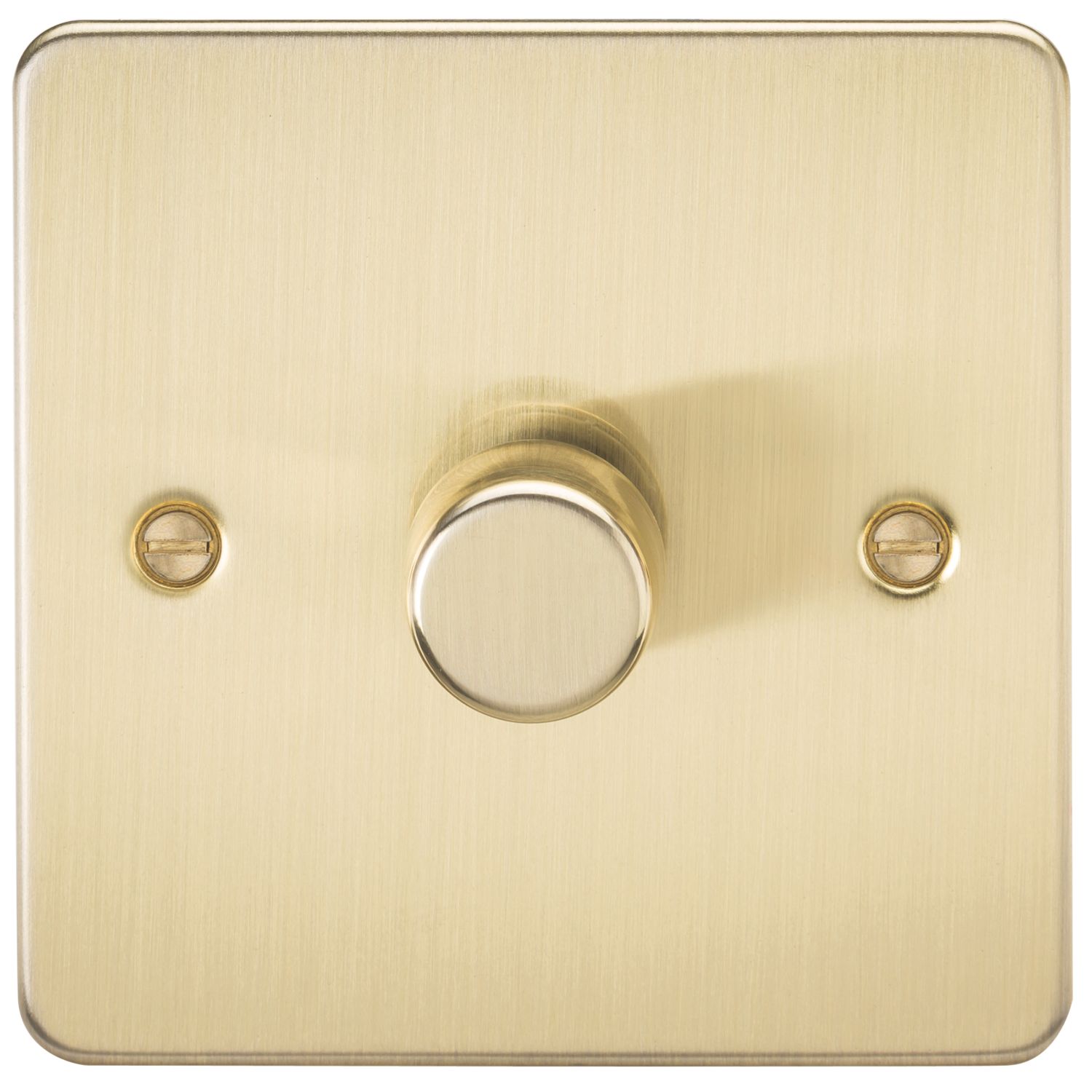 Knightsbridge 1-Gang 2-Way LED Intelligent Dimmer Switch Brushed Brass (455PY)