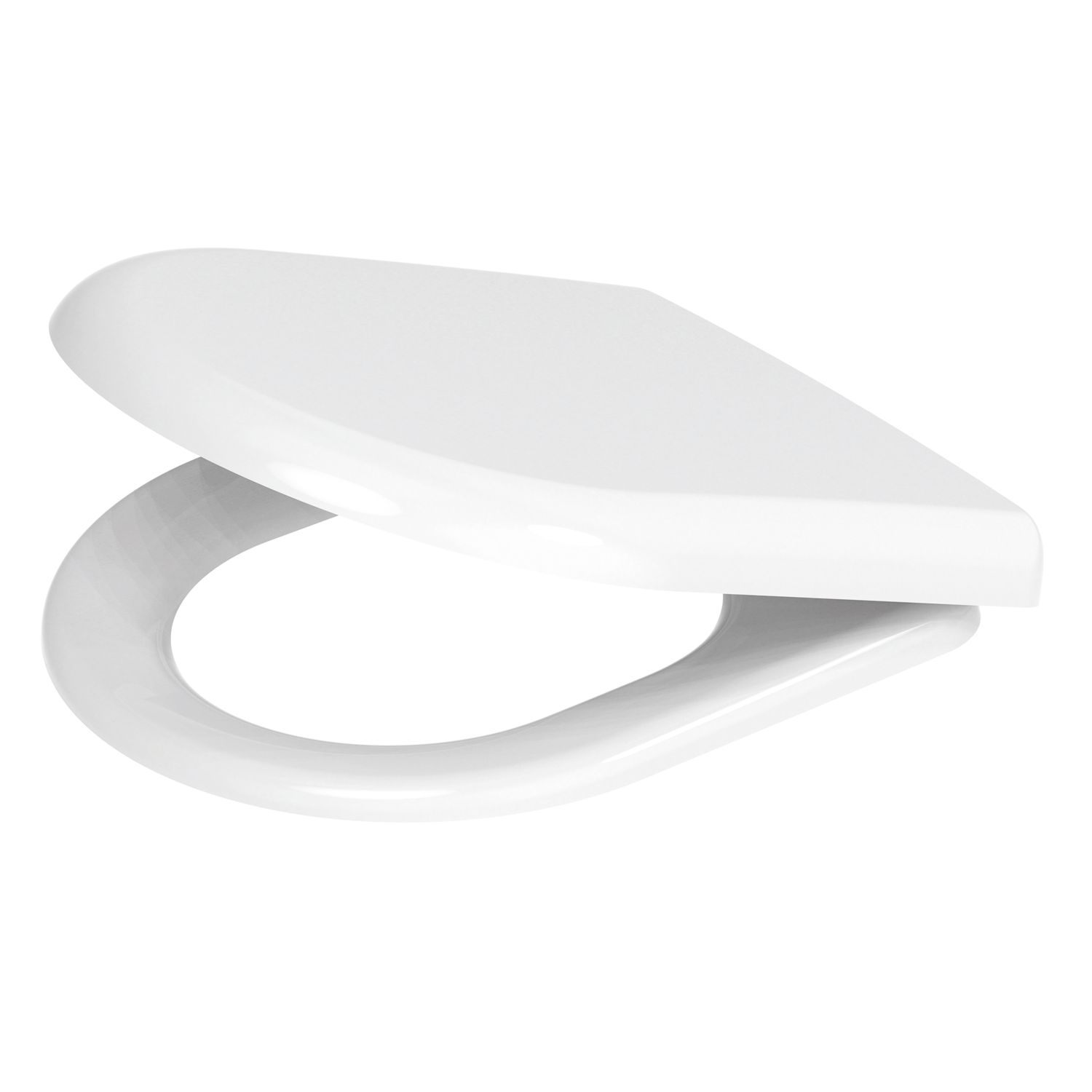 Digit Soft-Close with Quick-Release Toilet Seat Thermoset Plastic White (455RM)