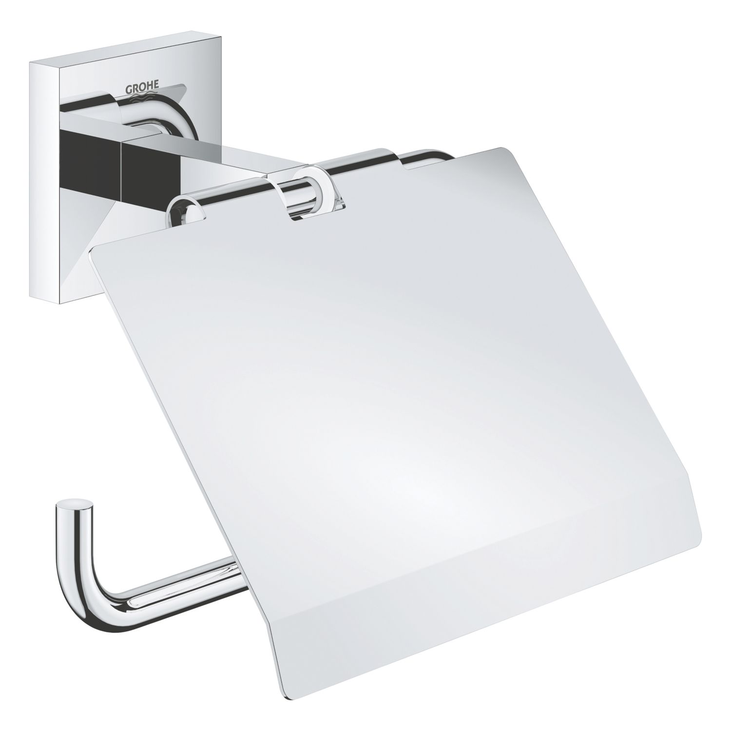 Grohe Start Cube Toilet Paper Holder with Cover Chrome (455RV)