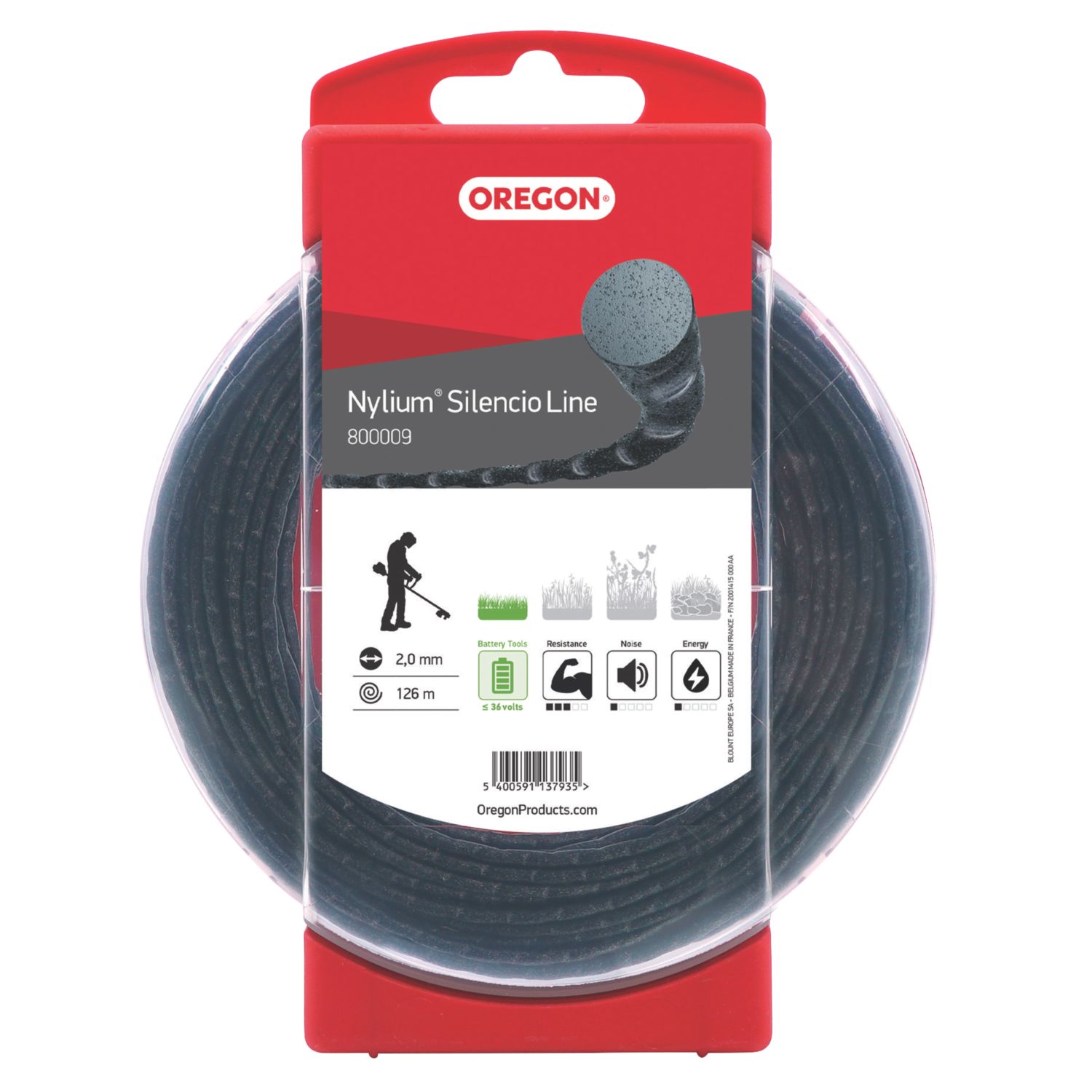 Oregon Nylium Silencio Trimmer Line 2mm x 126m (457JP)